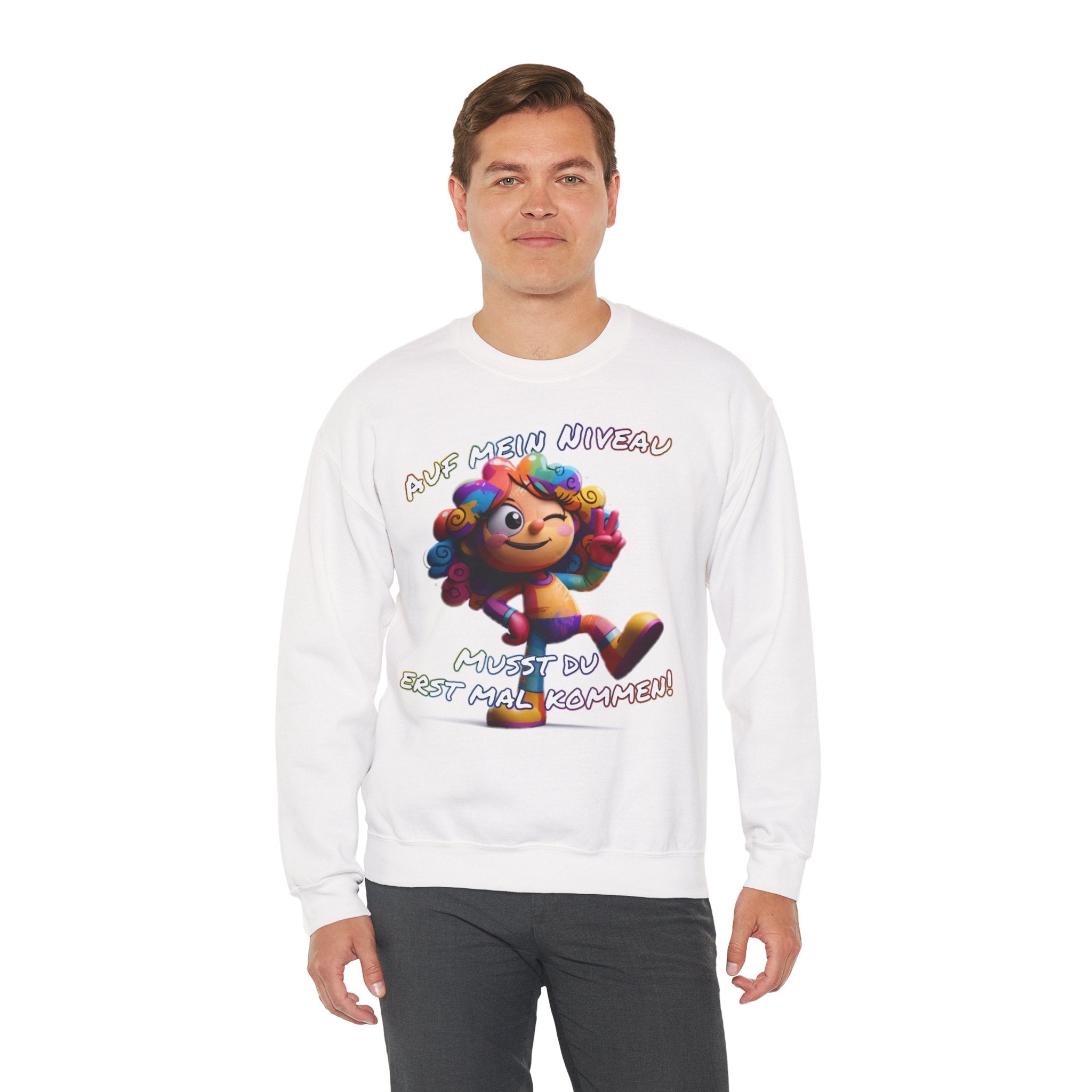 „Auf mein Niveau musst du erst mal kommen!“ Sweatshirt | Humor | Phönix-Potsdam®