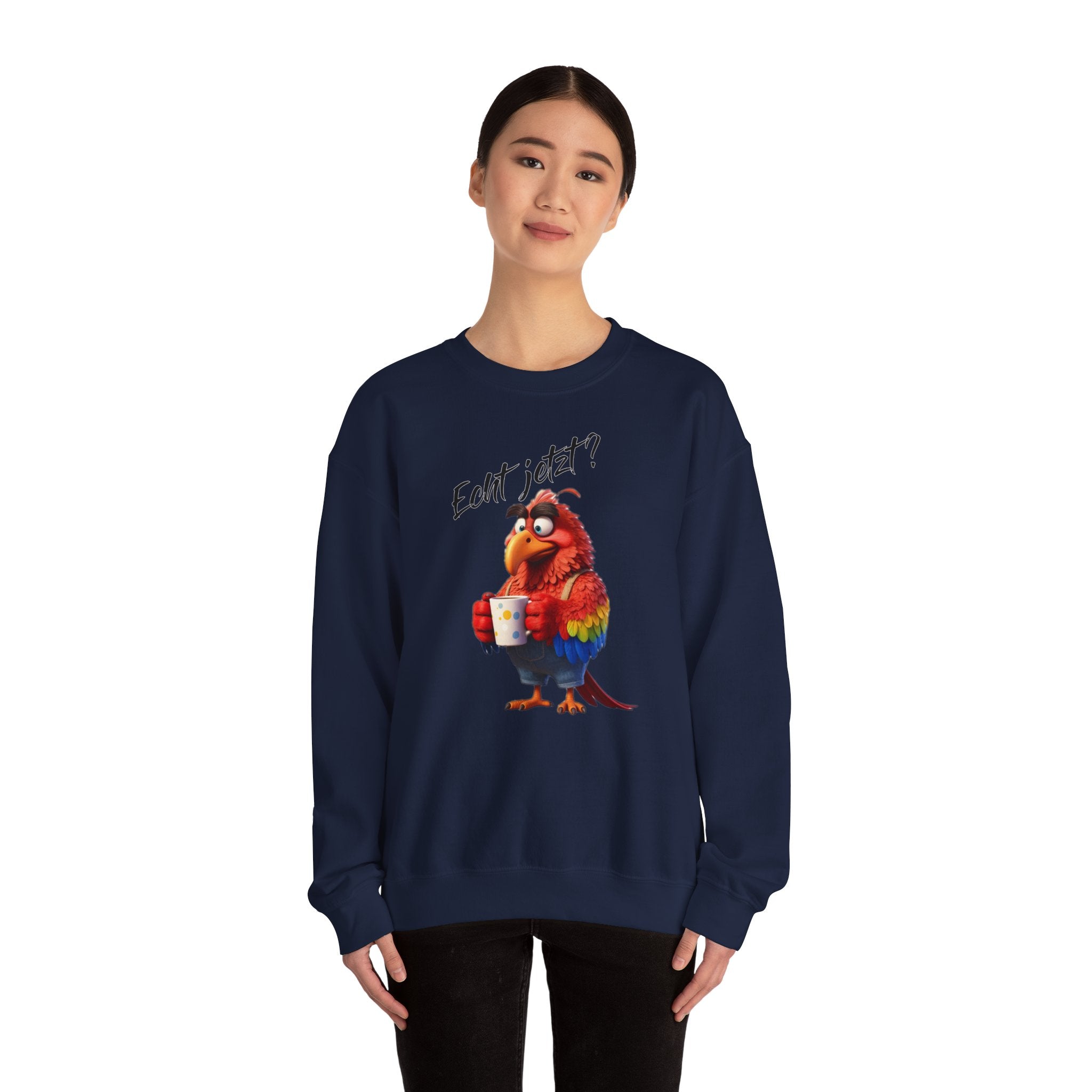 Papagei „Echt jetzt?“ Sweatshirt | Humor | Phönix-Potsdam®