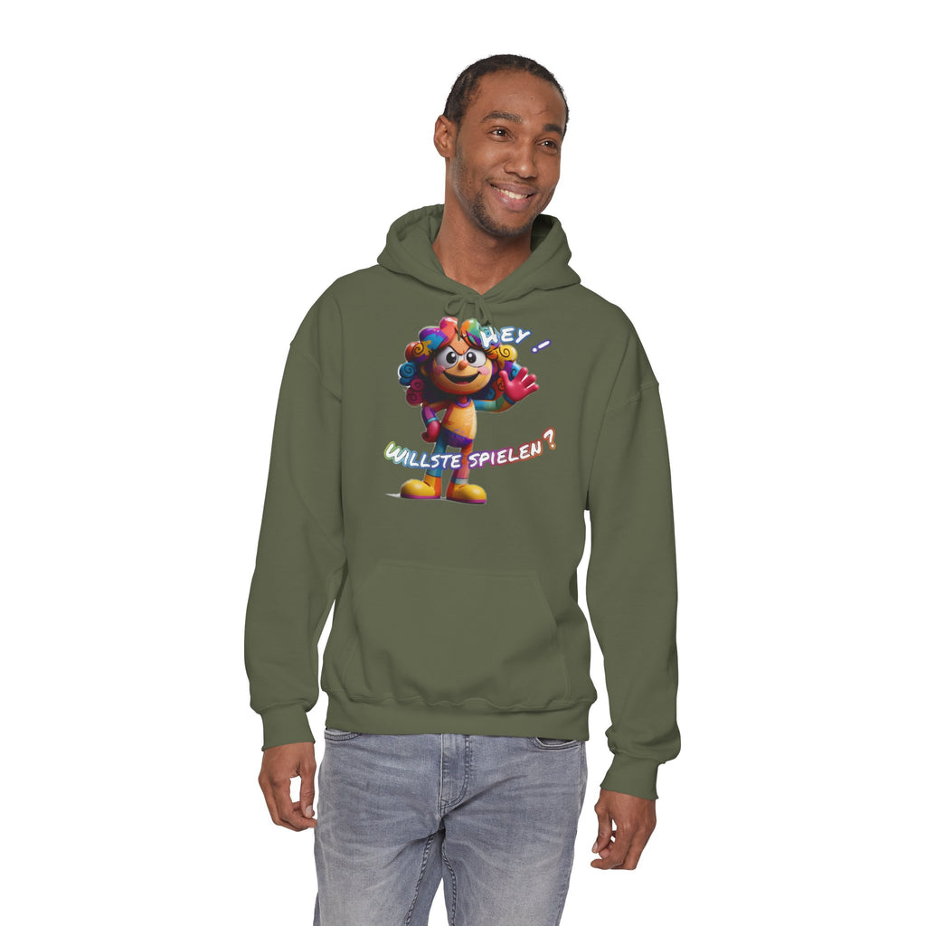 Hoodie „Hey! Willste spielen?“ | Humor | Phönix-Potsdam®