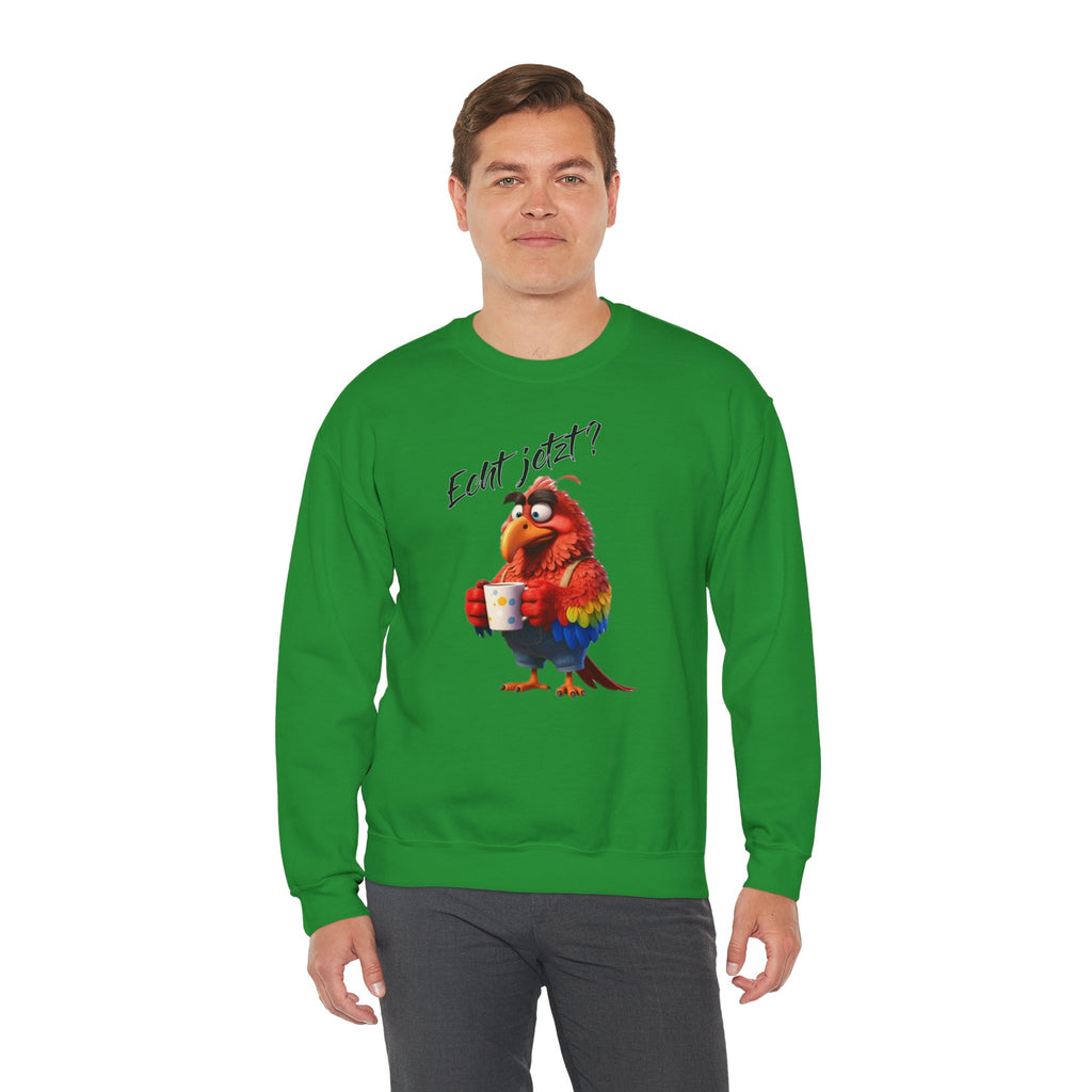 Papagei „Echt jetzt?“ Sweatshirt | Humor | Phönix-Potsdam®