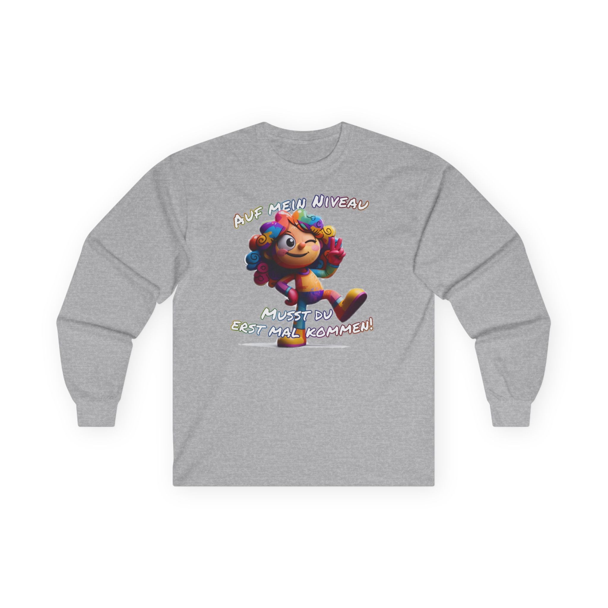 „Auf mein Niveau musst du erst mal kommen!“ Langarmshirt | Humor | Phönix-Potsdam®