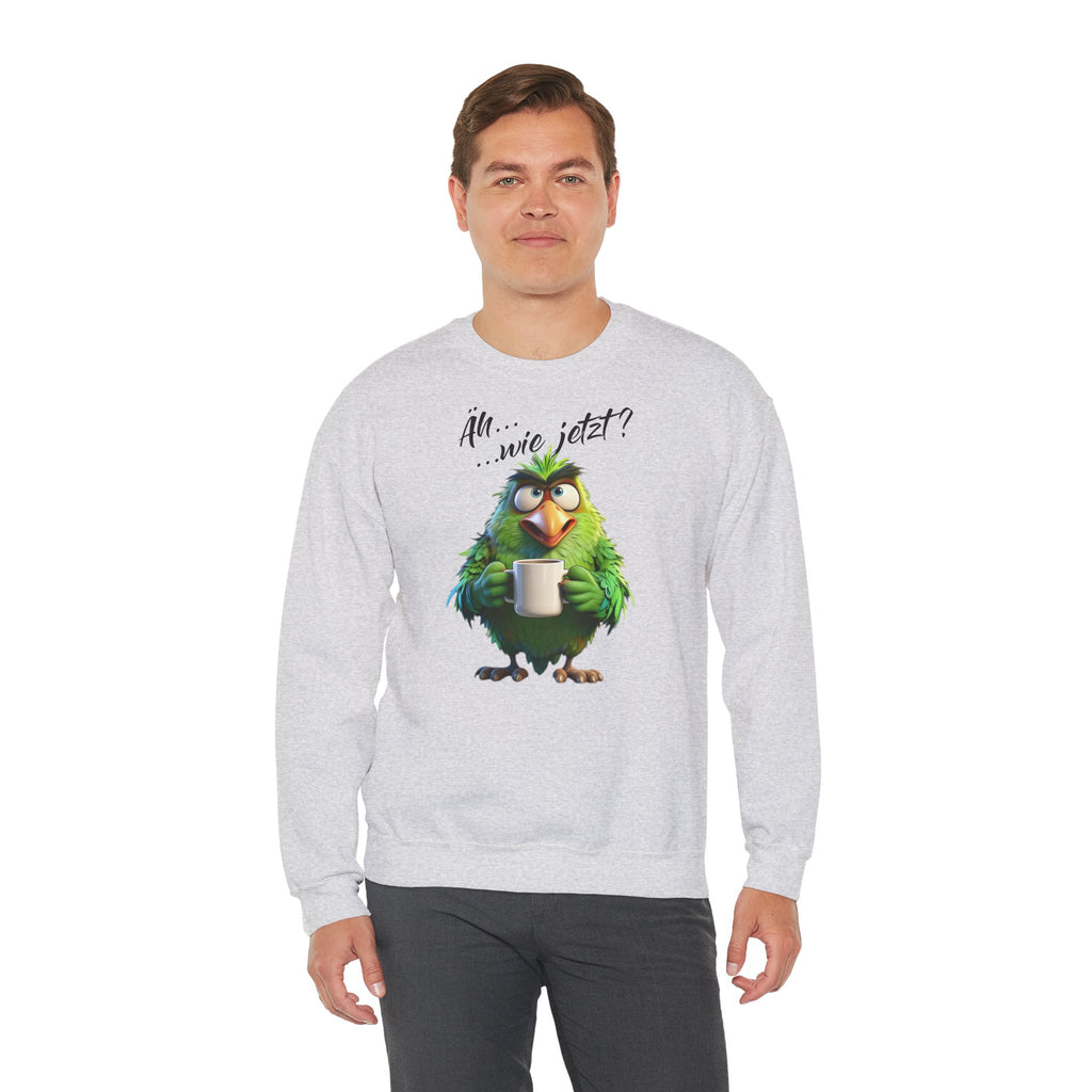 Papagei „Äh...wie jetzt?“ Sweatshirt | Humor | Phönix-Potsdam®