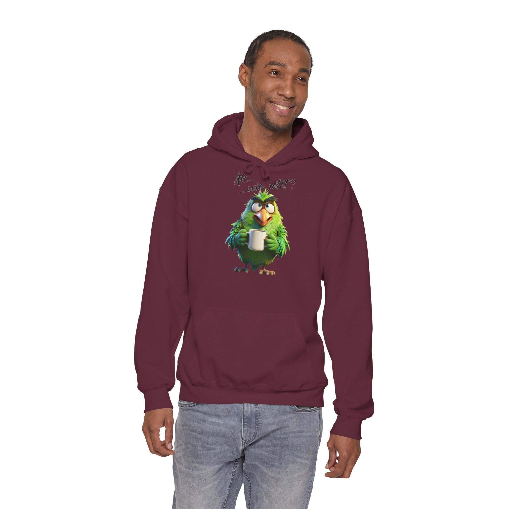 Papagei „Äh...wie jetzt?“ Hoodie | Humor | Phönix-Potsdam®