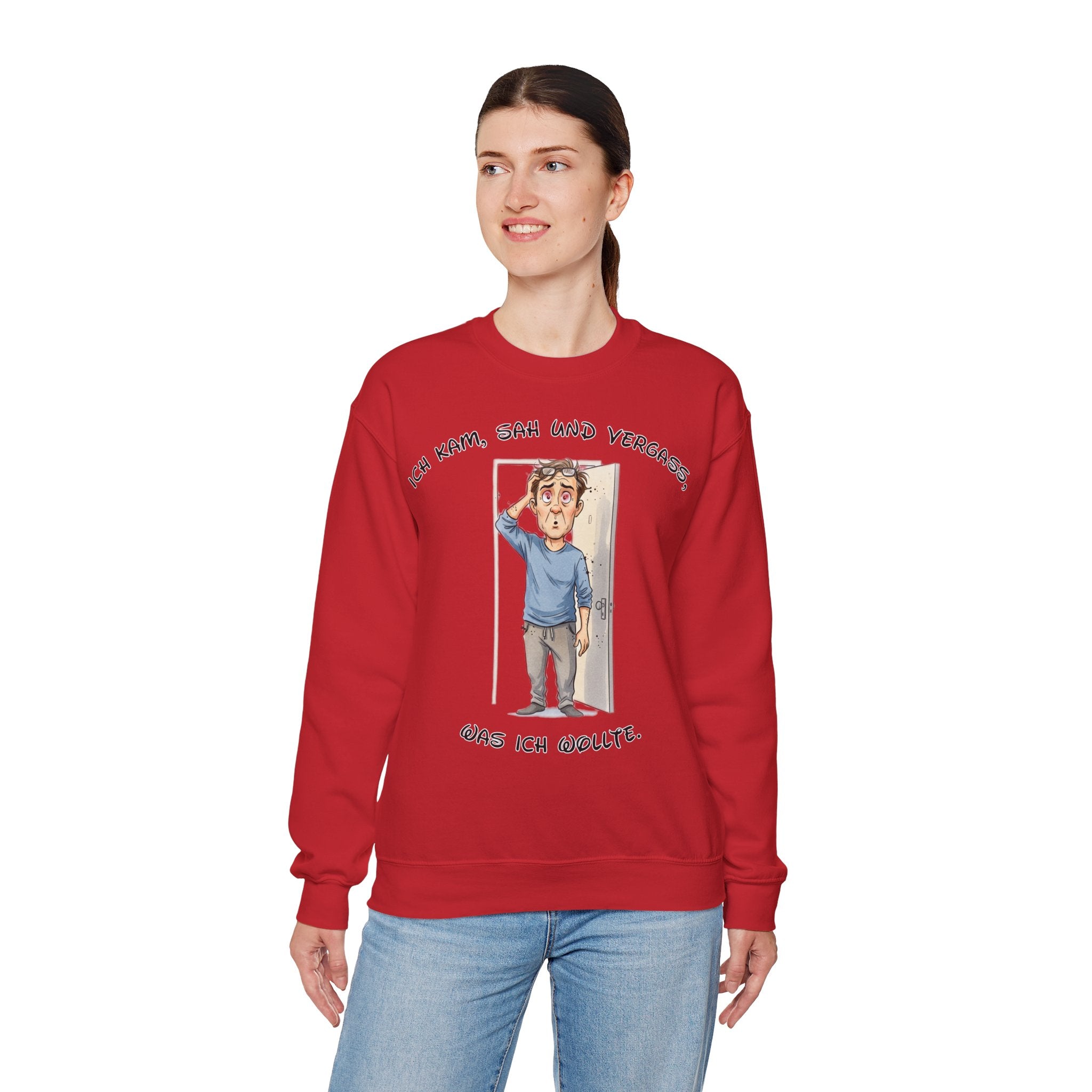 Ich kam, sah und vergaß Sweatshirt | Karikatur | Phönix-Potsdam®