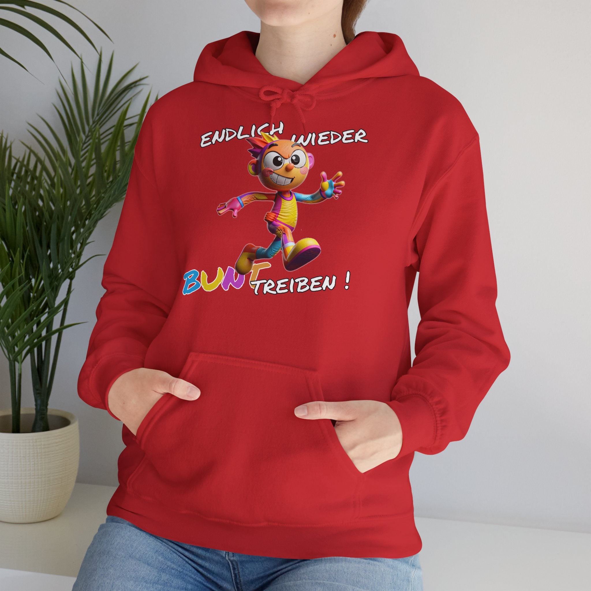 Hoodie „Endlich wieder BUNT treiben!“ | Humor | Phönix-Potsdam®