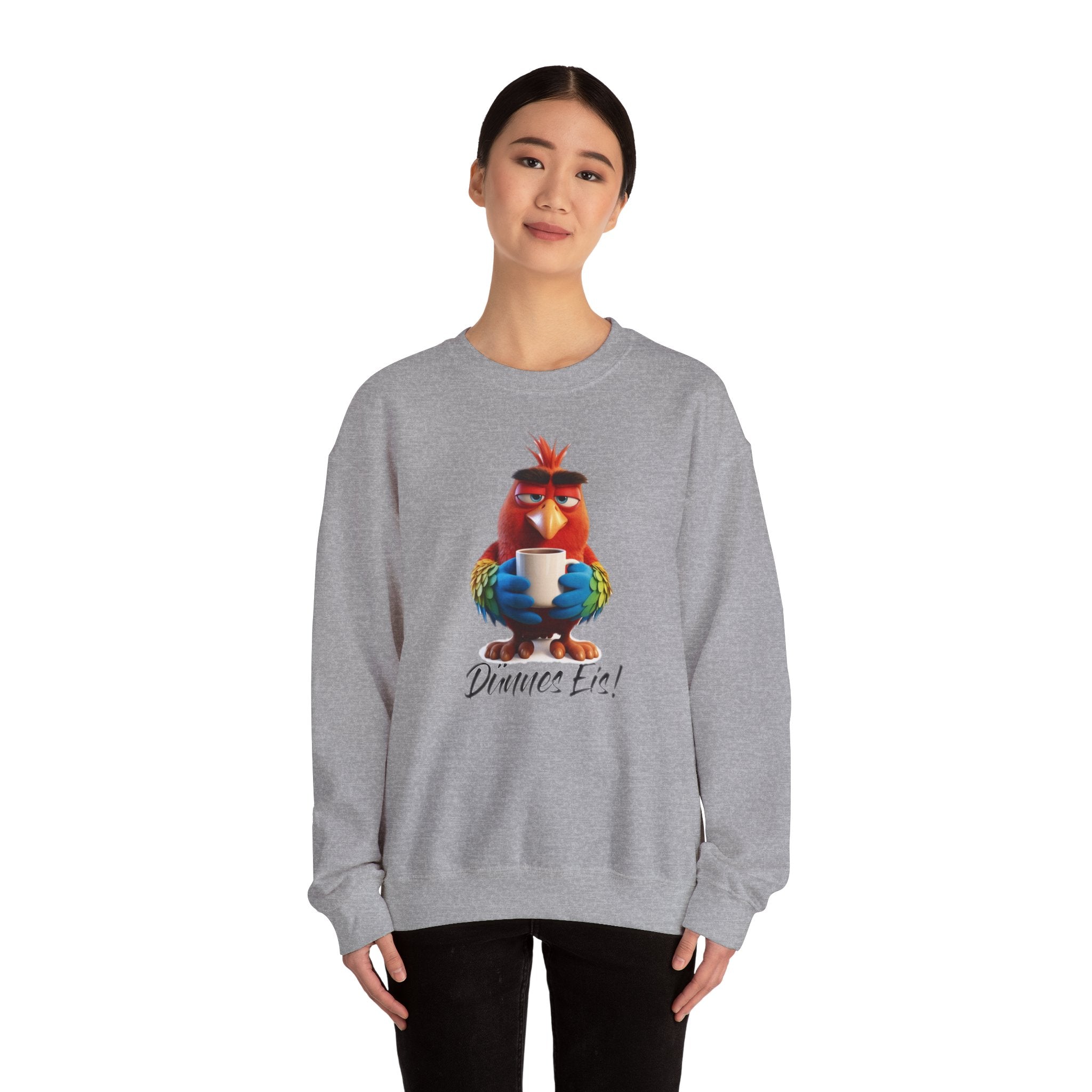 Papagei „Dünnes Eis!“ Sweatshirt | Humor | Phönix-Potsdam®