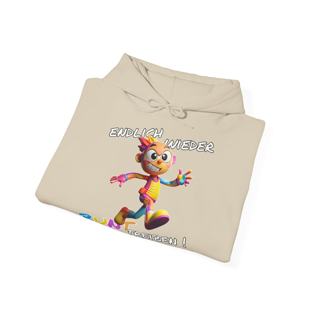 Hoodie „Endlich wieder BUNT treiben!“ | Humor | Phönix-Potsdam®