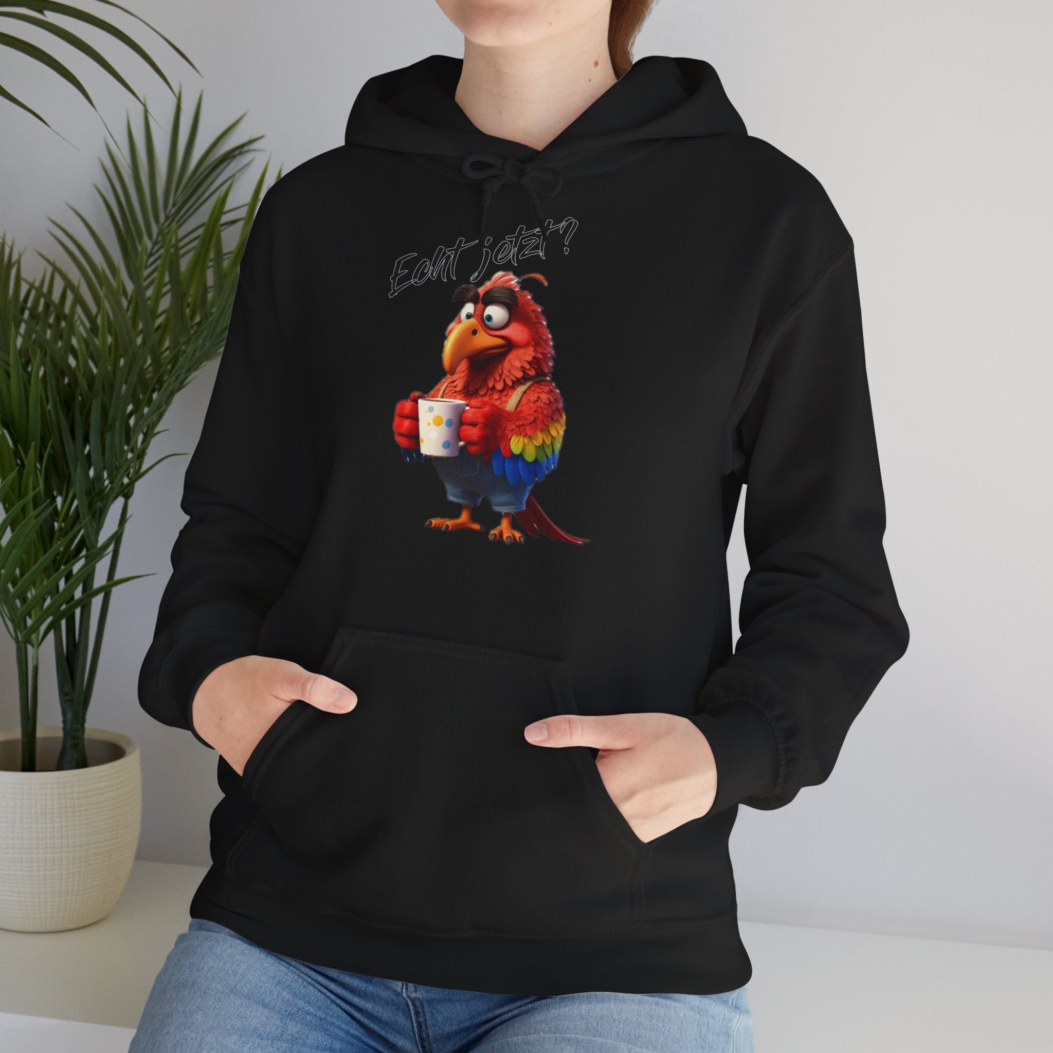 Papagei „Echt jetzt?“ Hoodie | Humor | Phönix-Potsdam®