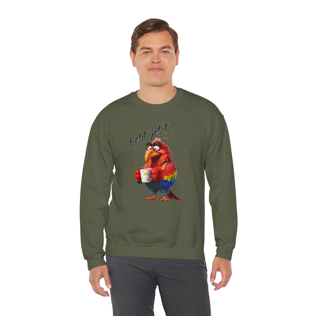 Papagei „Echt jetzt?“ Sweatshirt | Humor | Phönix-Potsdam®