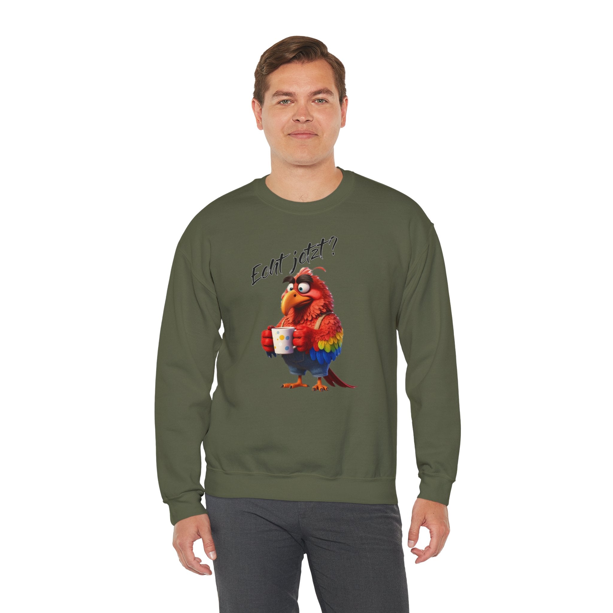 Papagei „Echt jetzt?“ Sweatshirt | Humor | Phönix-Potsdam®