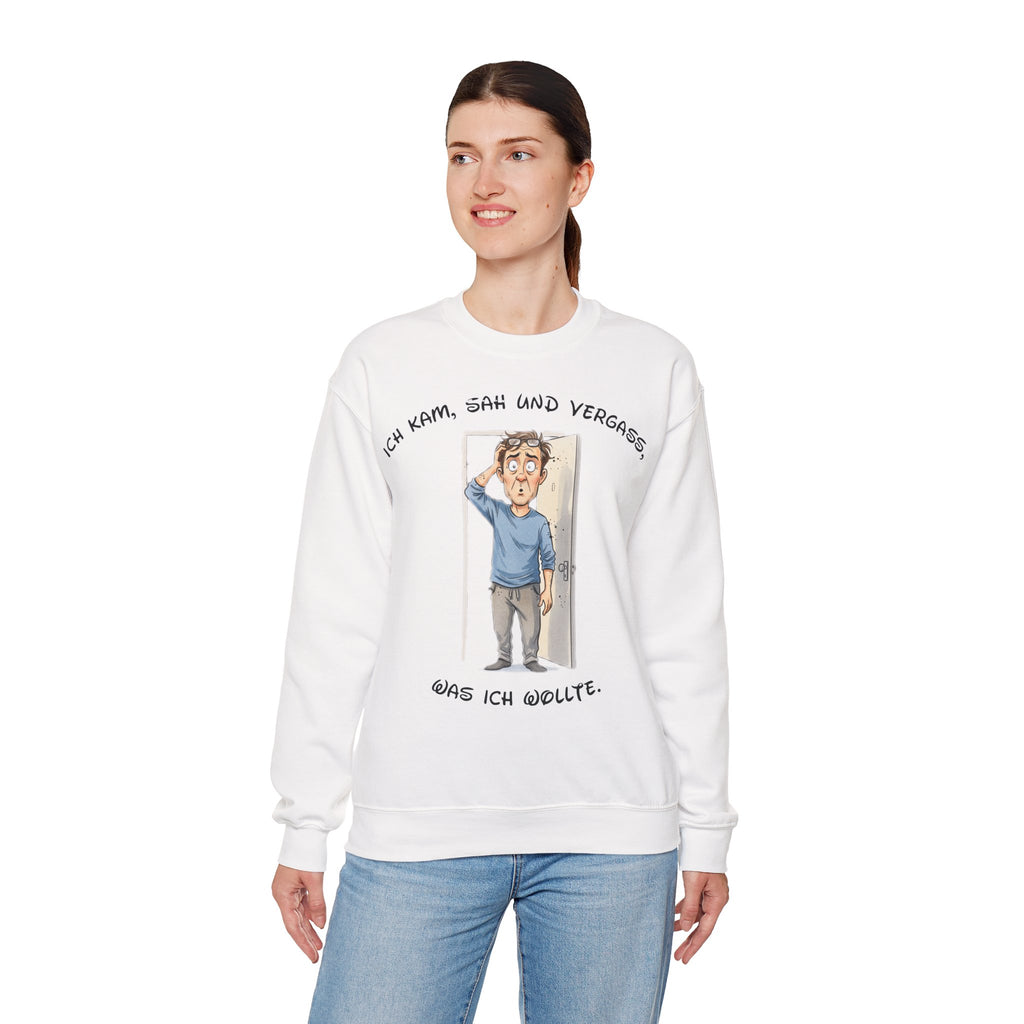 Ich kam, sah und vergaß Sweatshirt | Karikatur | Phönix-Potsdam®