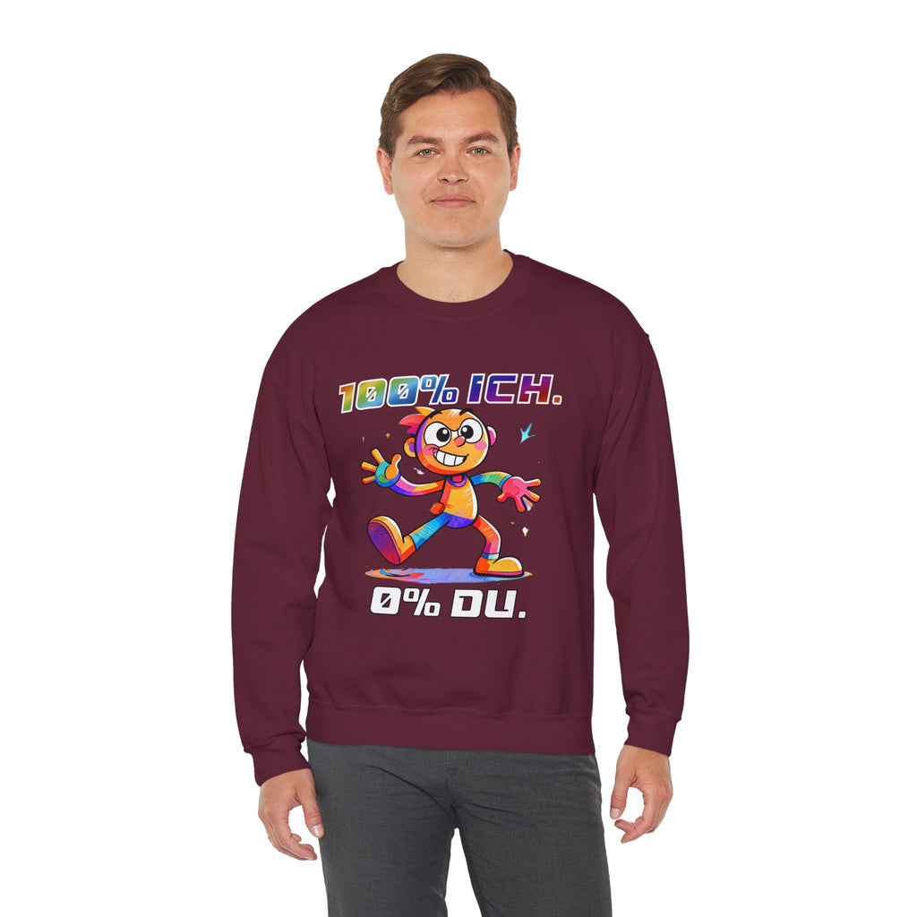 Sweatshirt „100 % ICH – 0 % DU“ | Humor | Phönix-Potsdam®