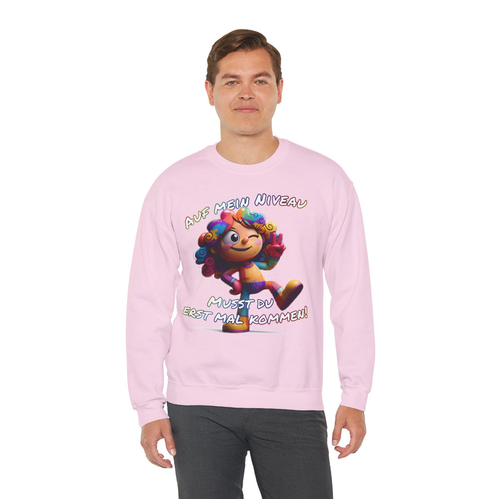 „Auf mein Niveau musst du erst mal kommen!“ Sweatshirt | Humor | Phönix-Potsdam®