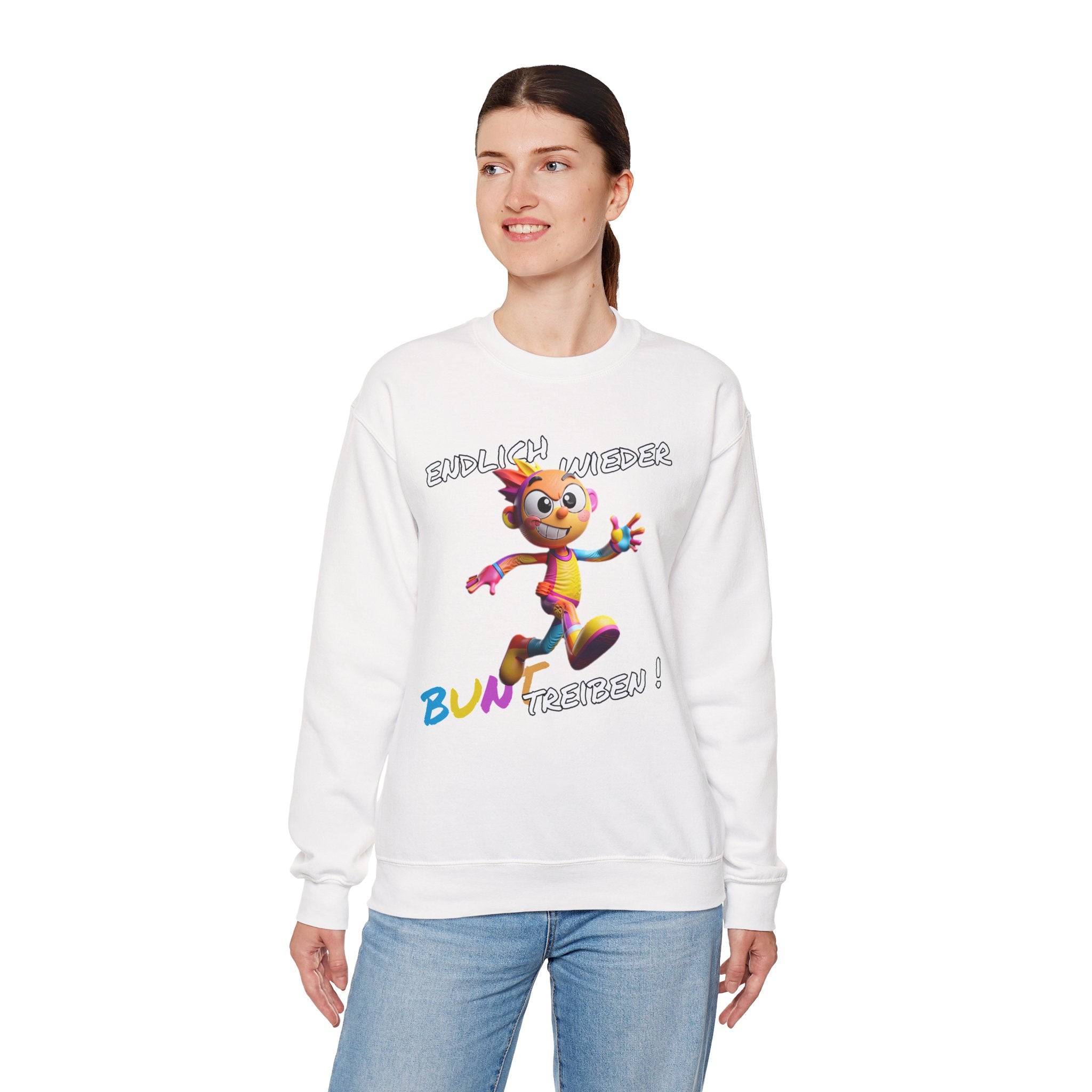 Sweatshirt „Endlich wieder BUNT treiben!“ | Humor | Phönix-Potsdam®
