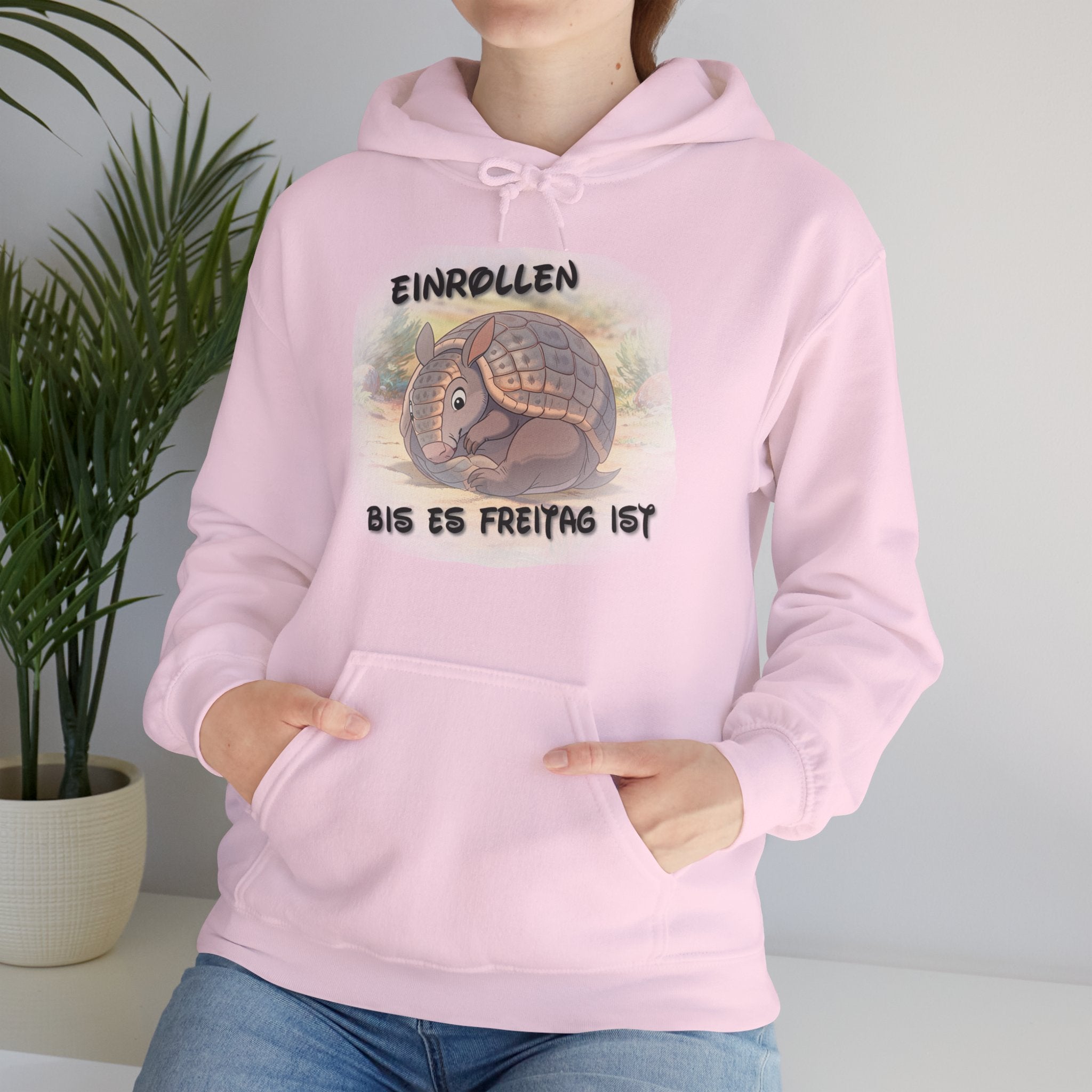 Gürteltier „Einrollen bis es Freitag ist“ Hoodie | Phönix-Potsdam®