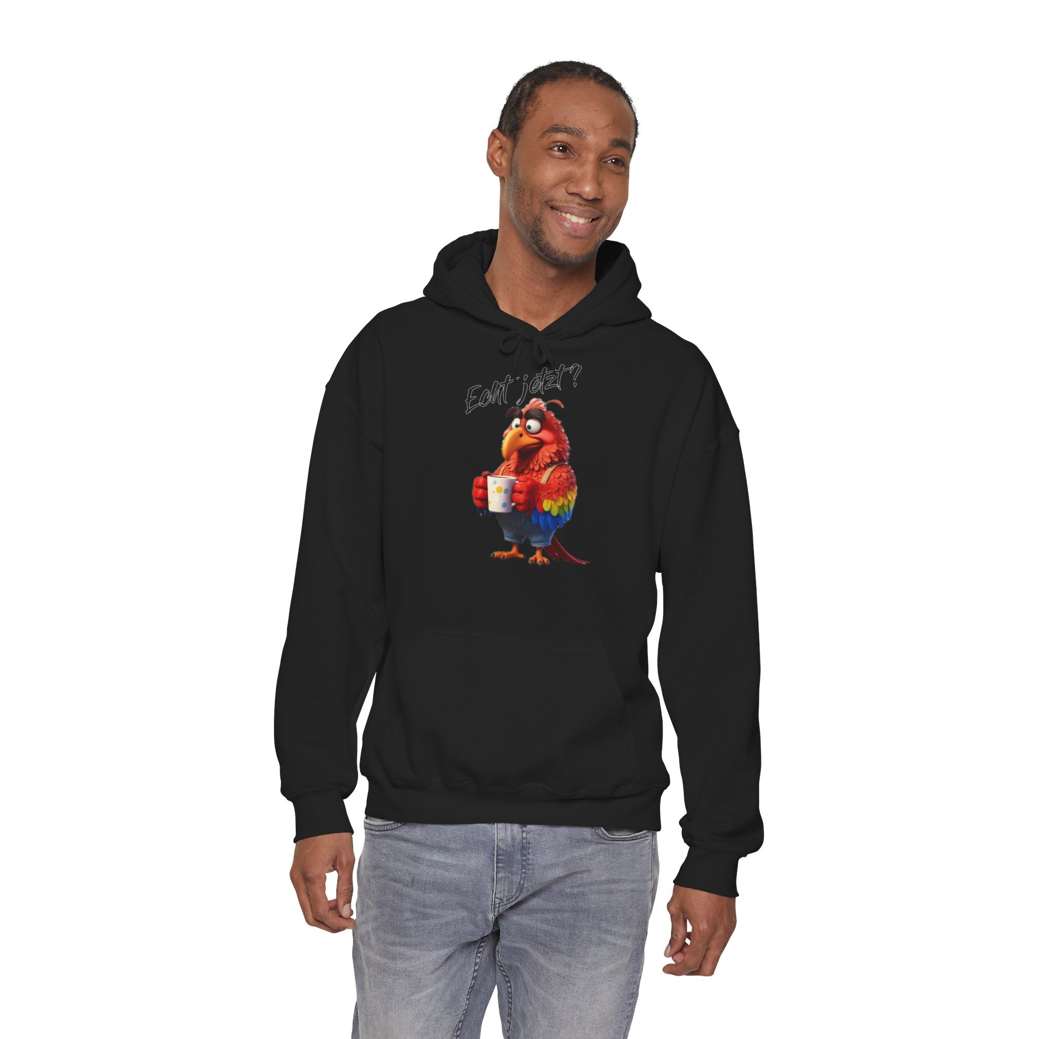 Papagei „Echt jetzt?“ Hoodie | Humor | Phönix-Potsdam®