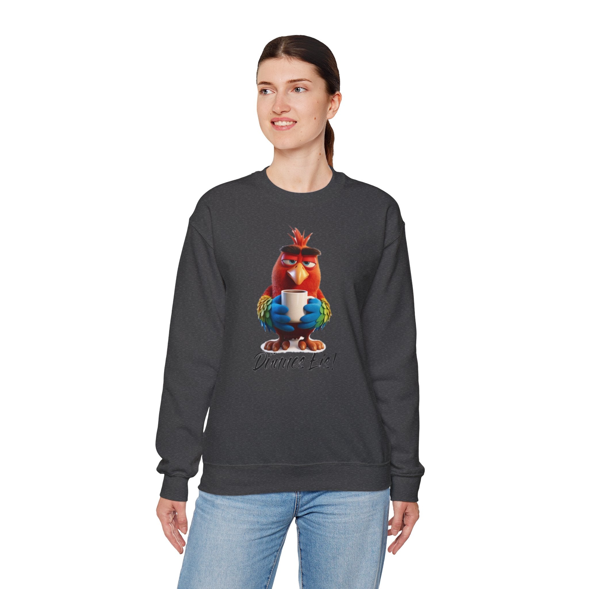 Papagei „Dünnes Eis!“ Sweatshirt | Humor | Phönix-Potsdam®