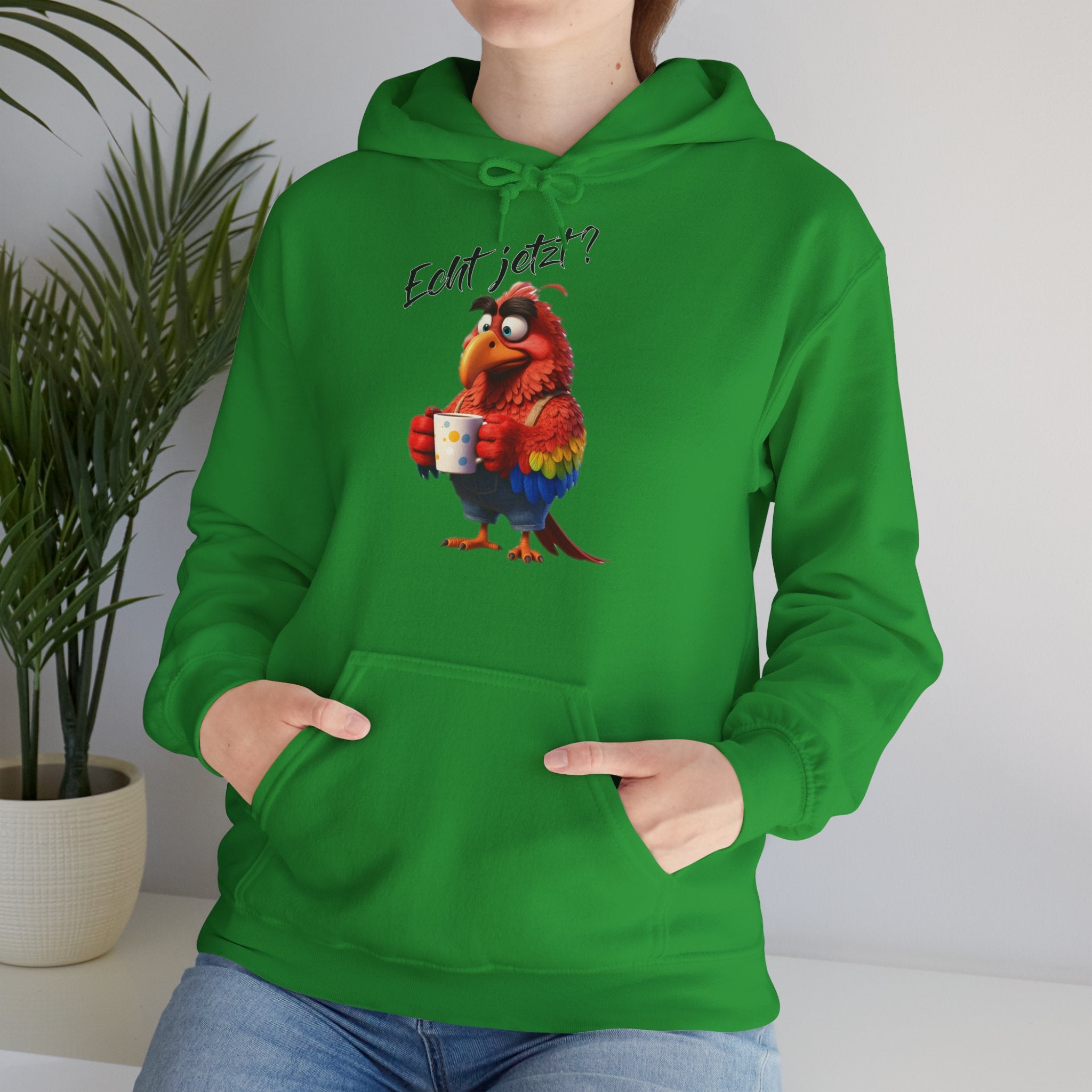 Papagei „Echt jetzt?“ Hoodie | Humor | Phönix-Potsdam®