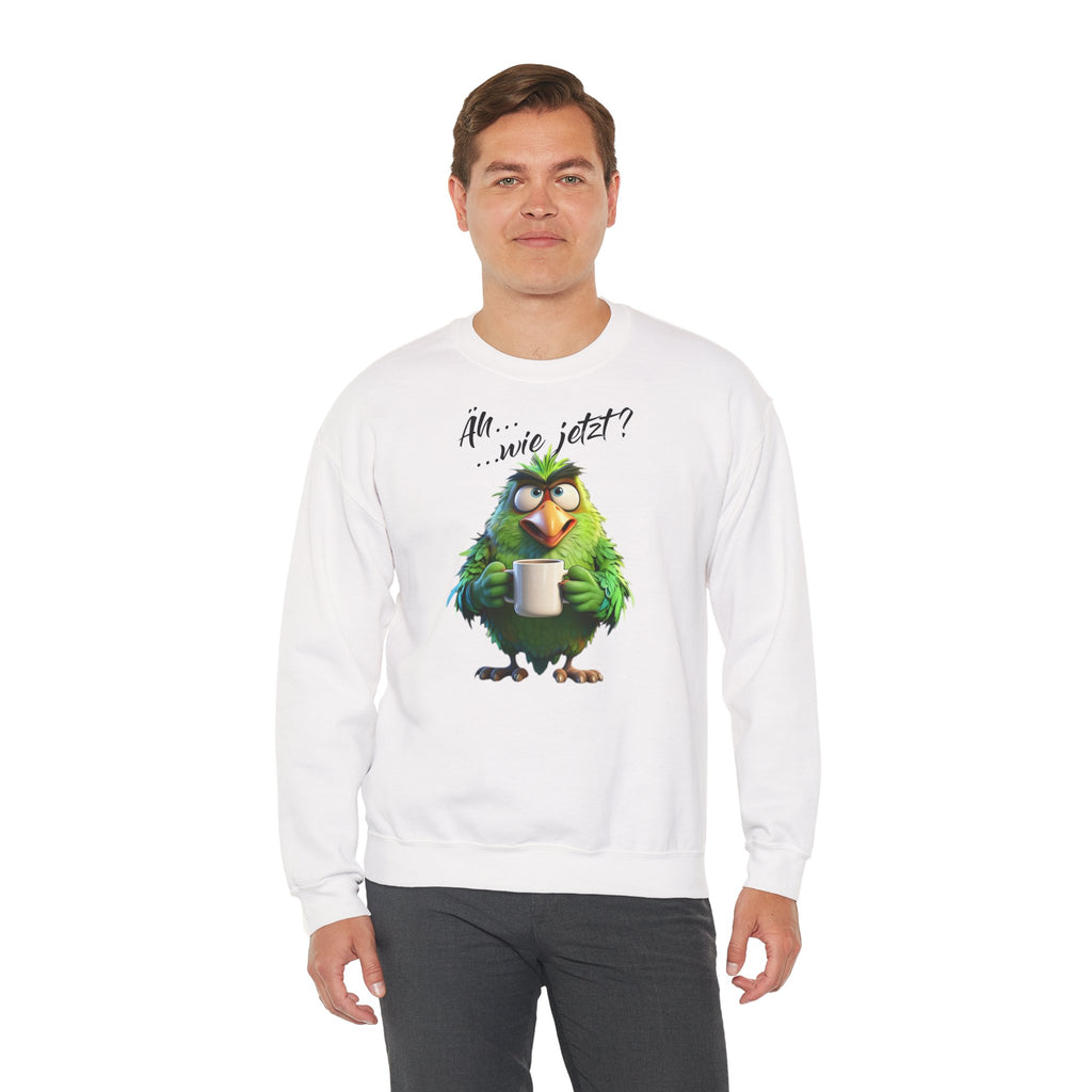 Papagei „Äh...wie jetzt?“ Sweatshirt | Humor | Phönix-Potsdam®