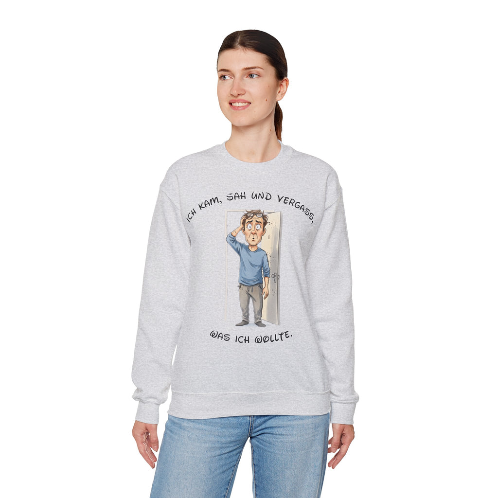 Ich kam, sah und vergaß Sweatshirt | Karikatur | Phönix-Potsdam®