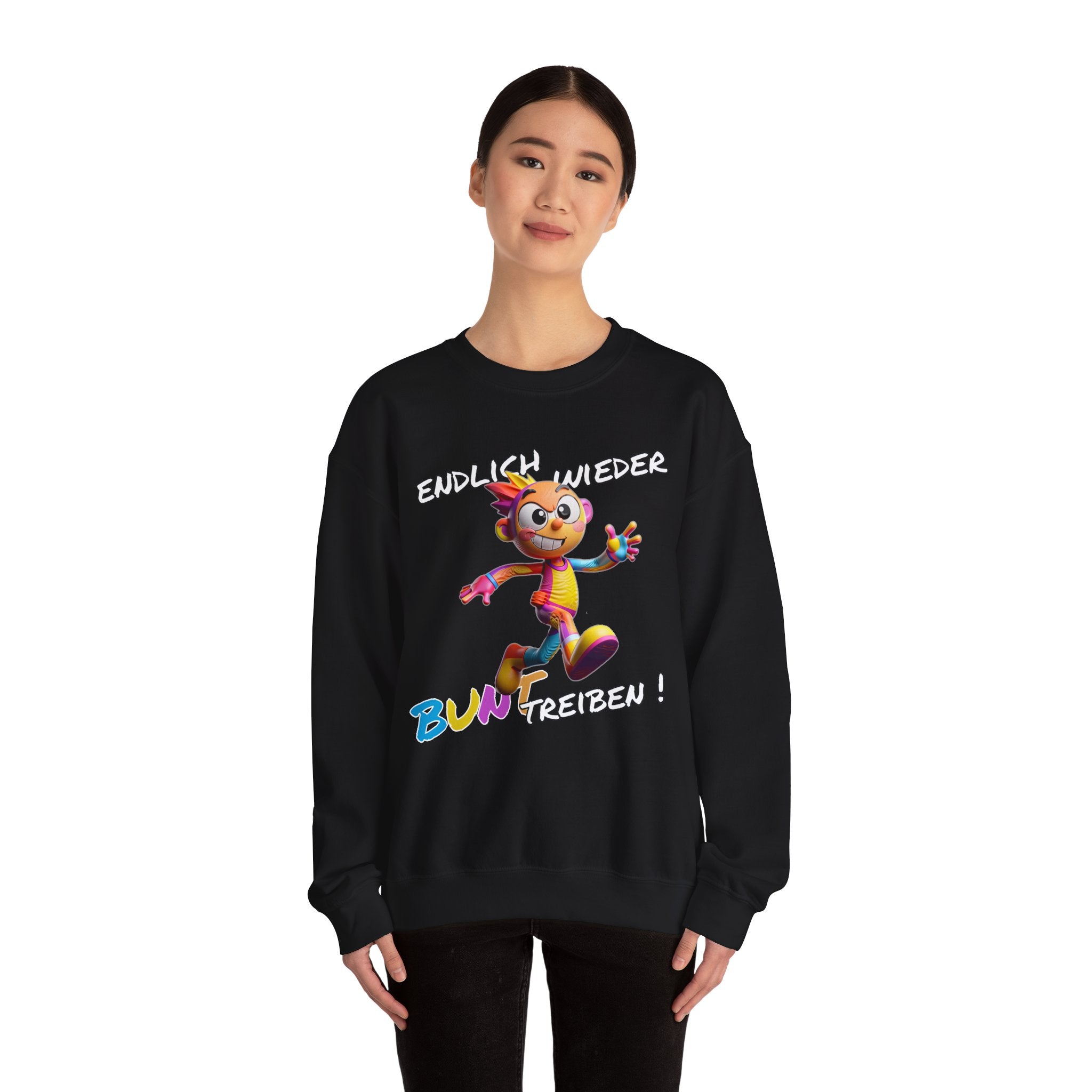 Sweatshirt „Endlich wieder BUNT treiben!“ | Humor | Phönix-Potsdam®