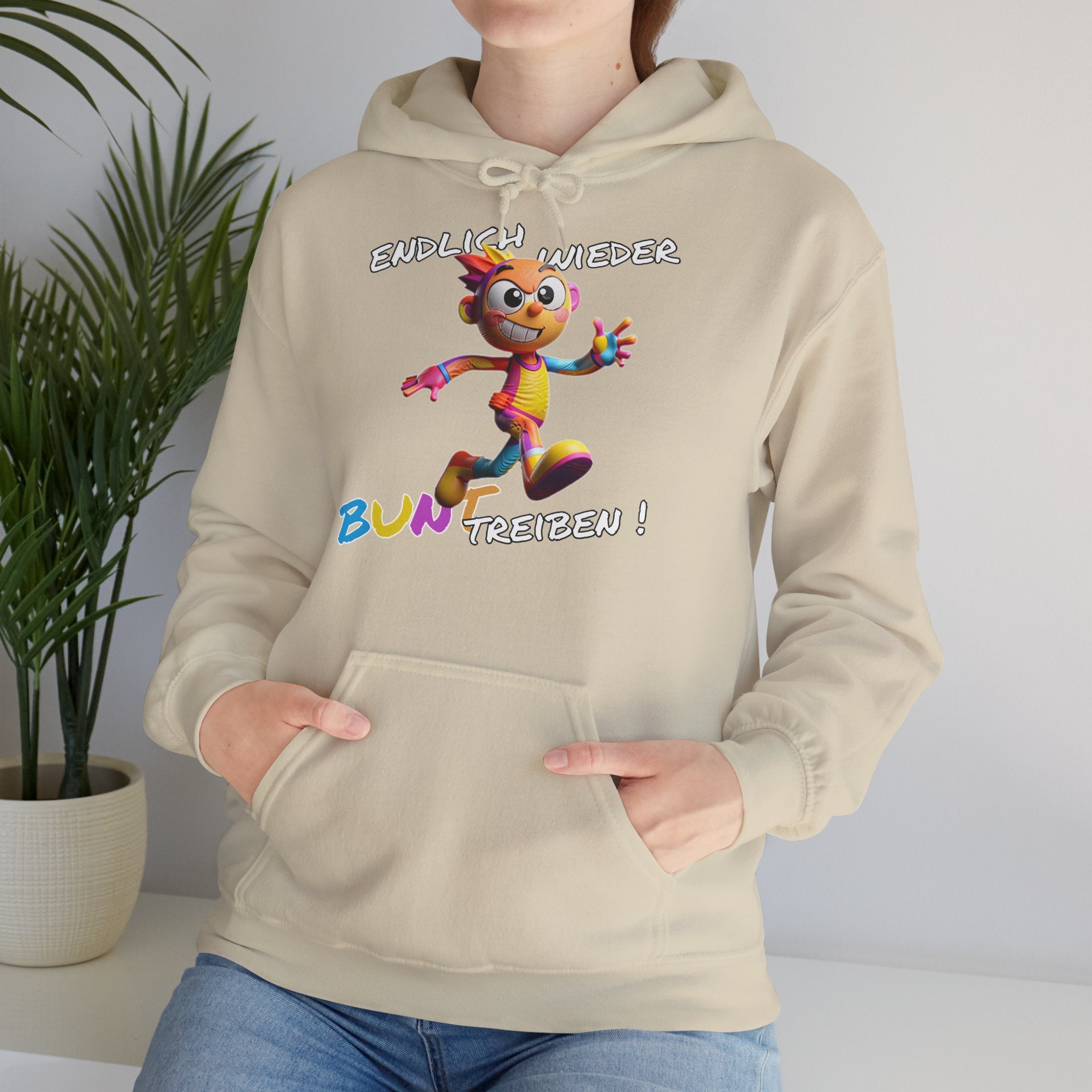 Hoodie „Endlich wieder BUNT treiben!“ | Humor | Phönix-Potsdam®