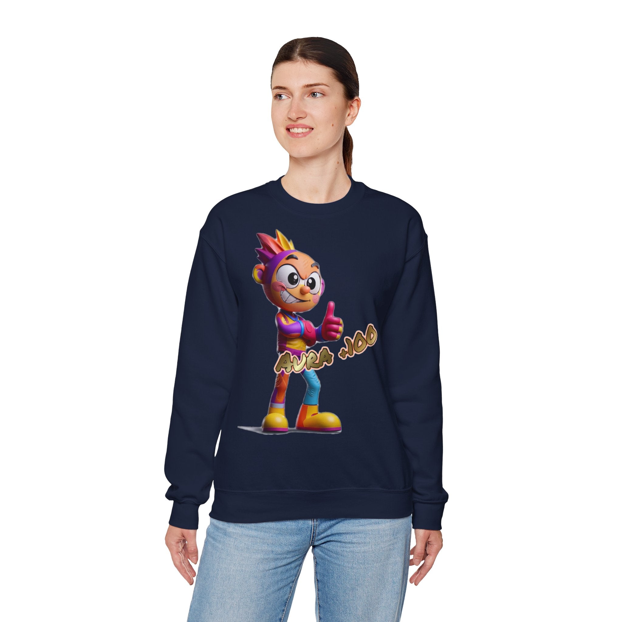 Sweatshirt „Aura +100“ | Humor | Phönix-Potsdam®