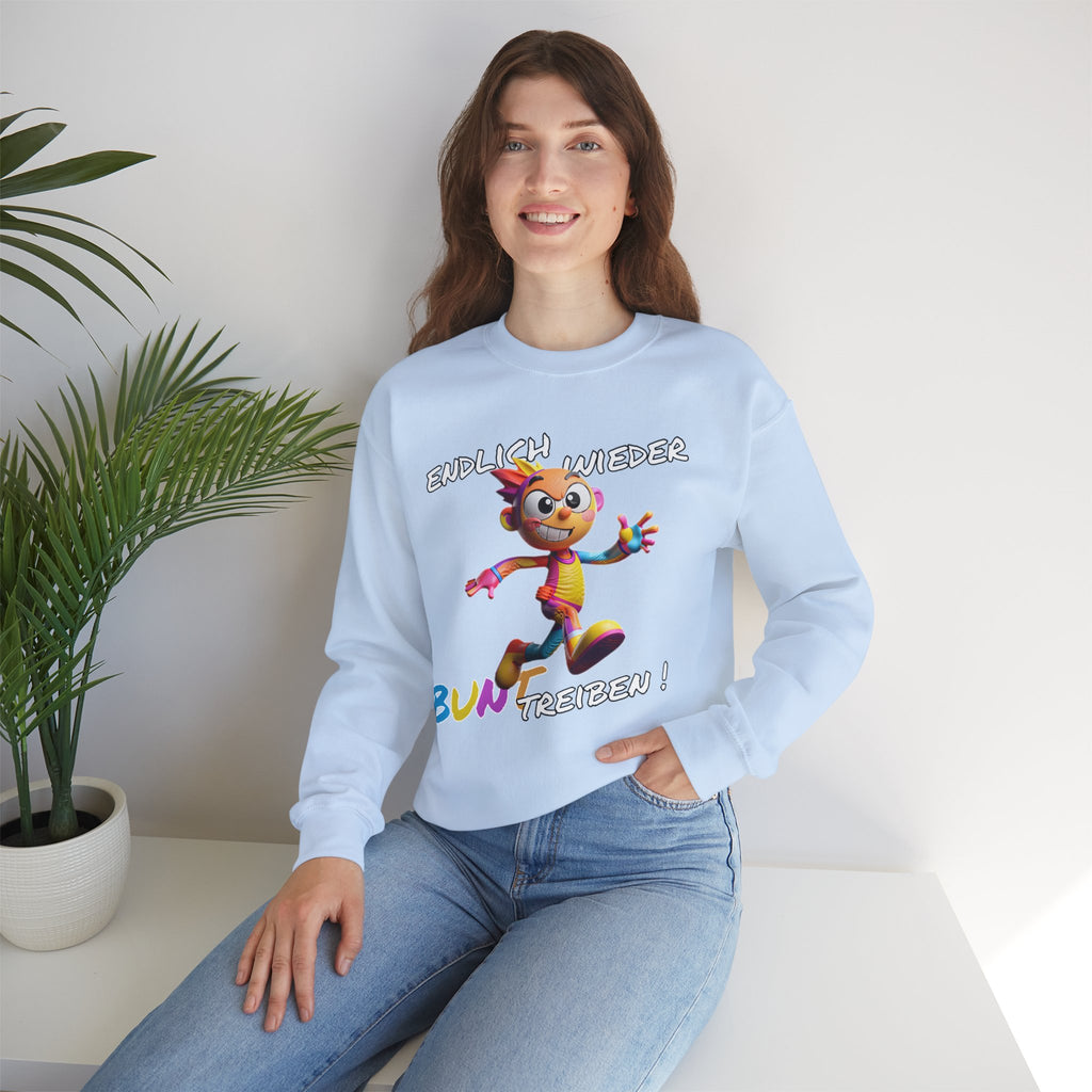 Sweatshirt „Endlich wieder BUNT treiben!“ | Humor | Phönix-Potsdam®