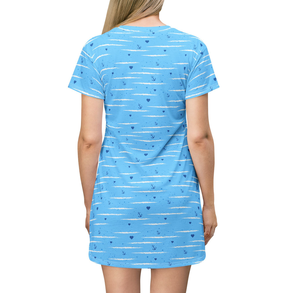 T-Shirt-Kleid | Gemustert | Allover-Print | Phönix-Potsdam®
