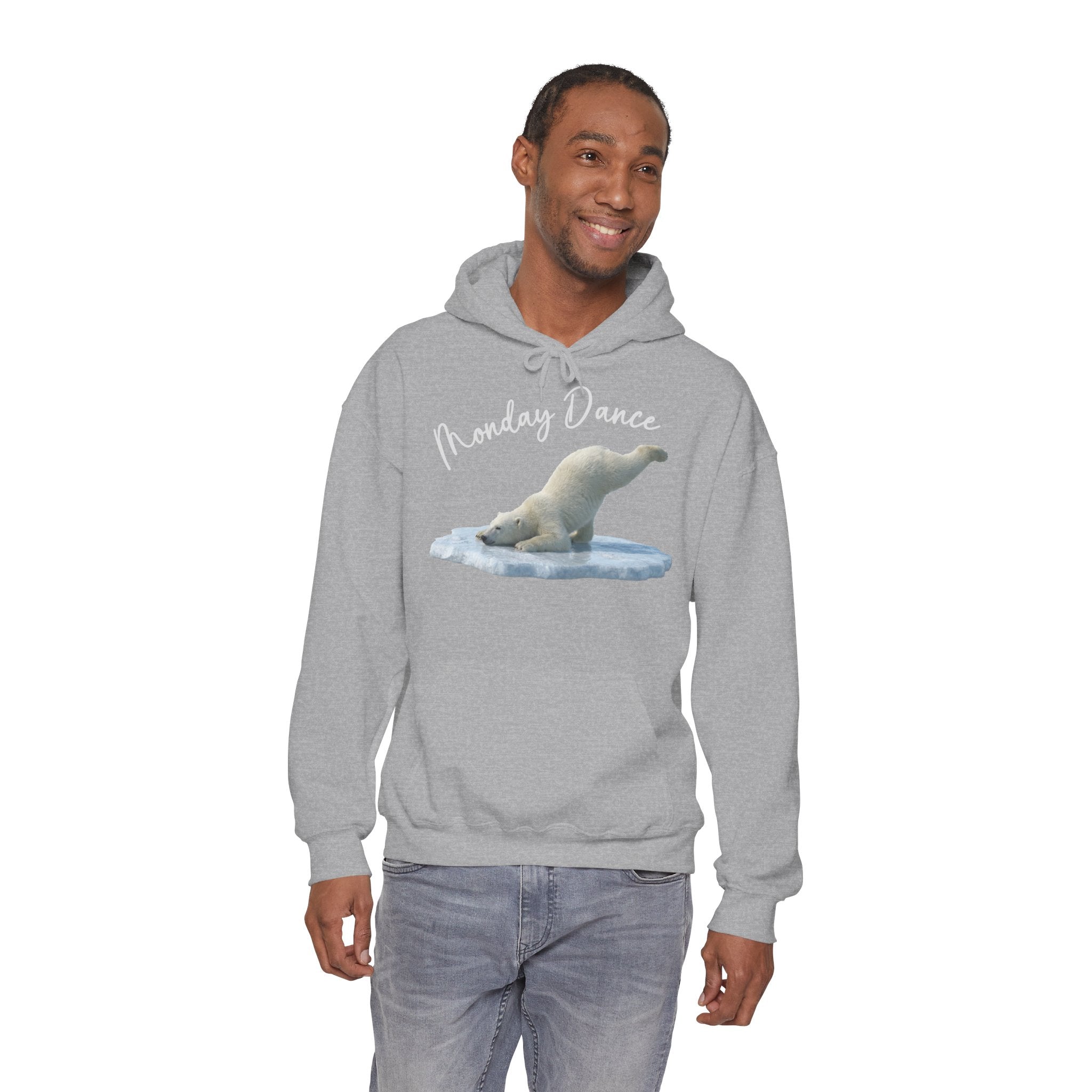 Eisbär „Monday Dance" Hoodie | Karikatur | Phönix-Potsdam®