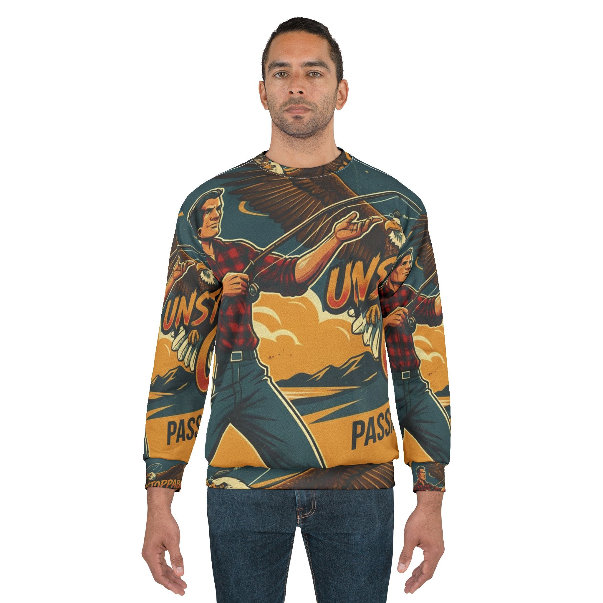 Angel Sweatshirt – "Unstoppable Catch" | All-Over-Print | Phönix-Potsdam®