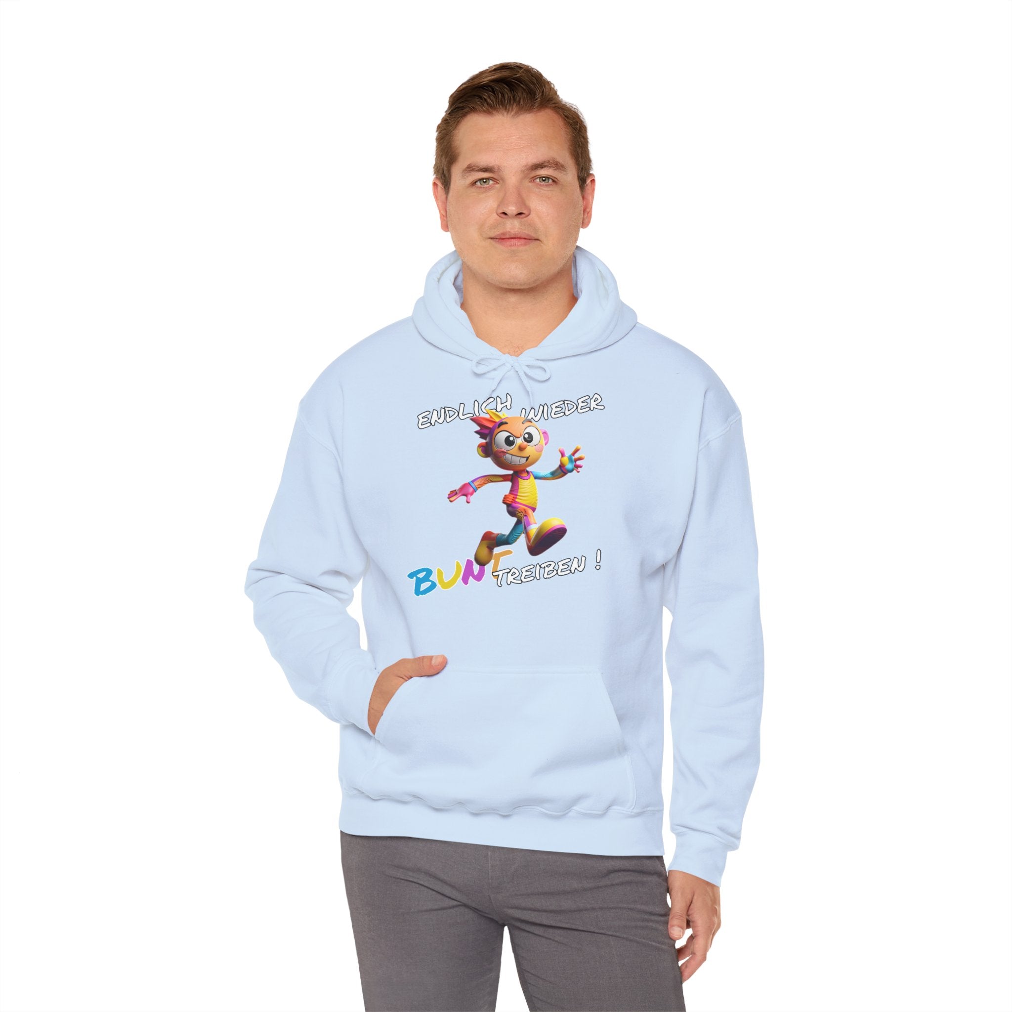 Hoodie „Endlich wieder BUNT treiben!“ | Humor | Phönix-Potsdam®