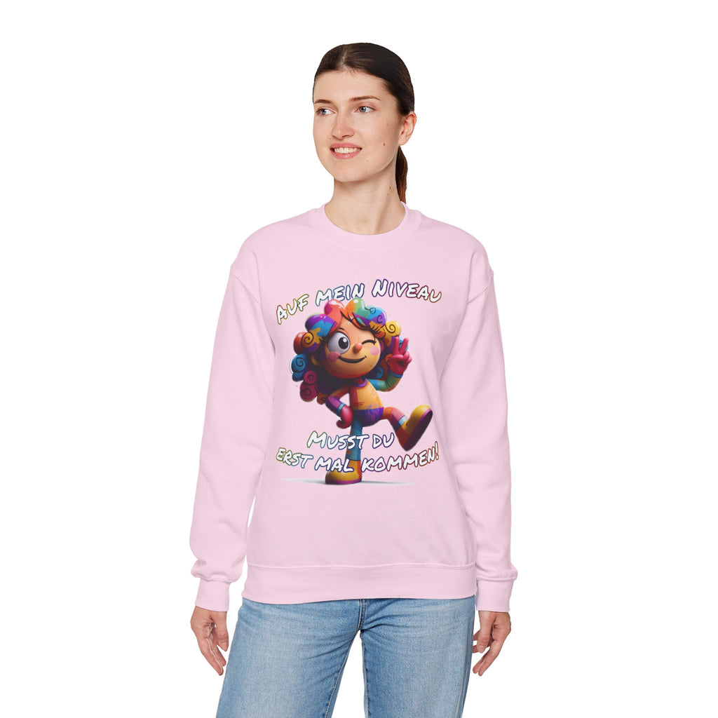 „Auf mein Niveau musst du erst mal kommen!“ Sweatshirt | Humor | Phönix-Potsdam®
