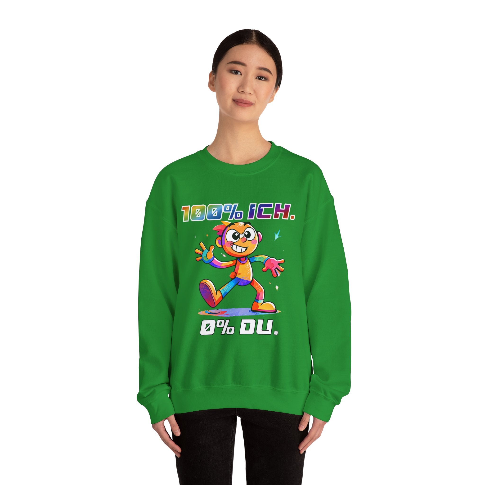 Sweatshirt „100 % ICH – 0 % DU“ | Humor | Phönix-Potsdam®