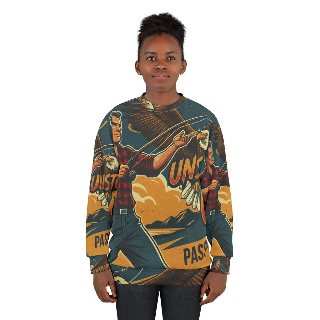 Angel Sweatshirt – "Unstoppable Catch" | All-Over-Print | Phönix-Potsdam®
