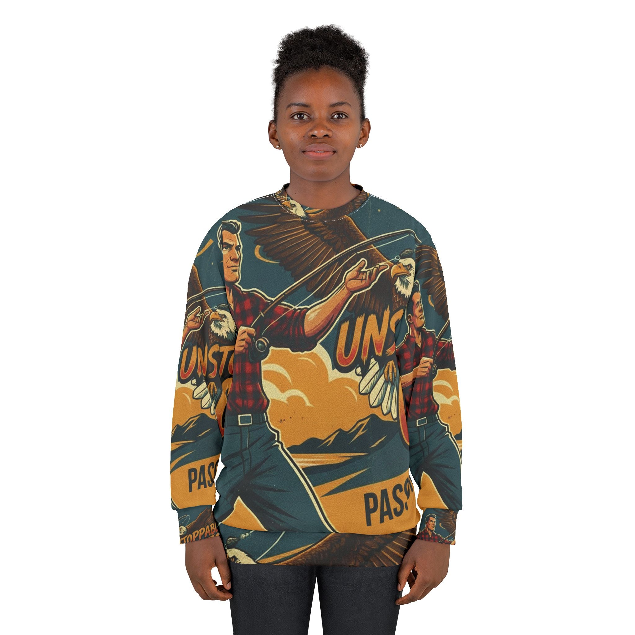Angel Sweatshirt – "Unstoppable Catch" | All-Over-Print | Phönix-Potsdam®