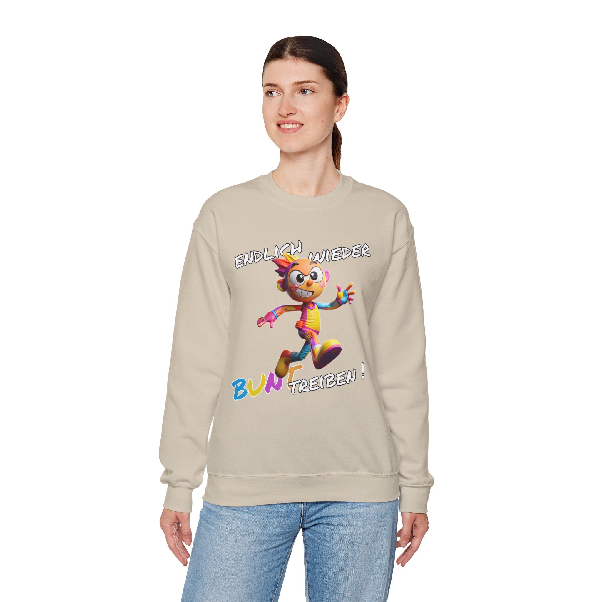 Sweatshirt „Endlich wieder BUNT treiben!“ | Humor | Phönix-Potsdam®