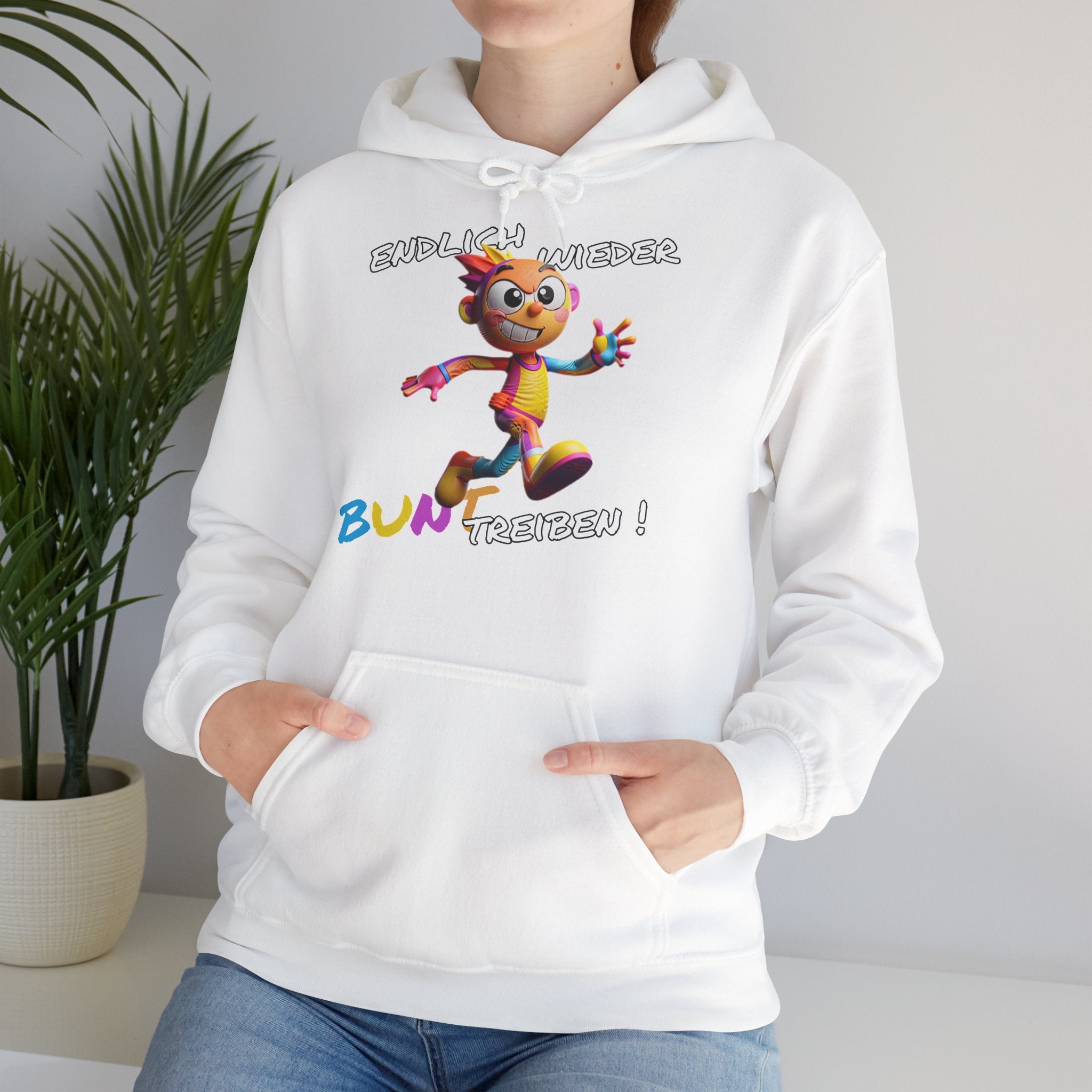 Hoodie „Endlich wieder BUNT treiben!“ | Humor | Phönix-Potsdam®