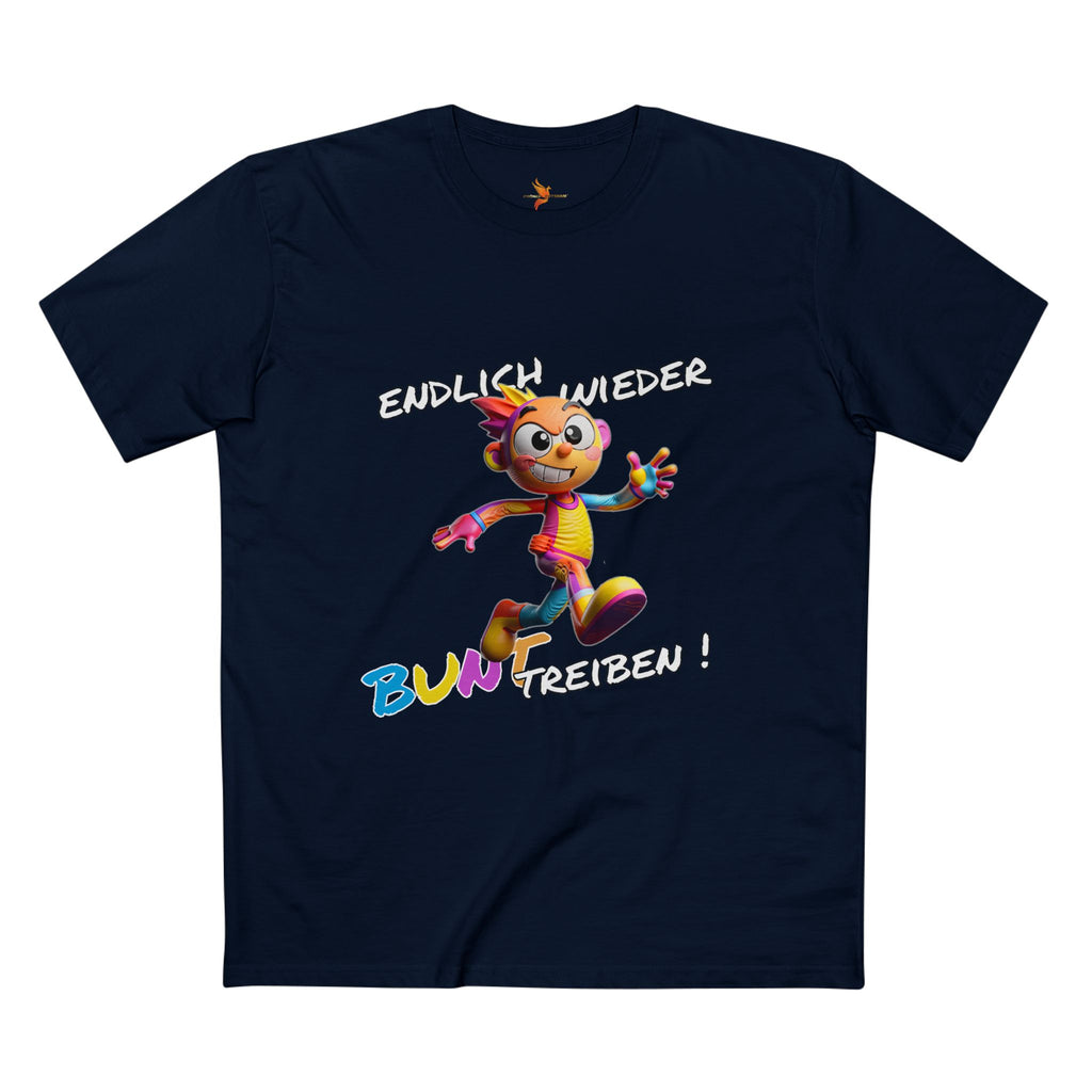 T-Shirt „Endlich wieder BUNT treiben!“ | Humor | Phönix-Potsdam®