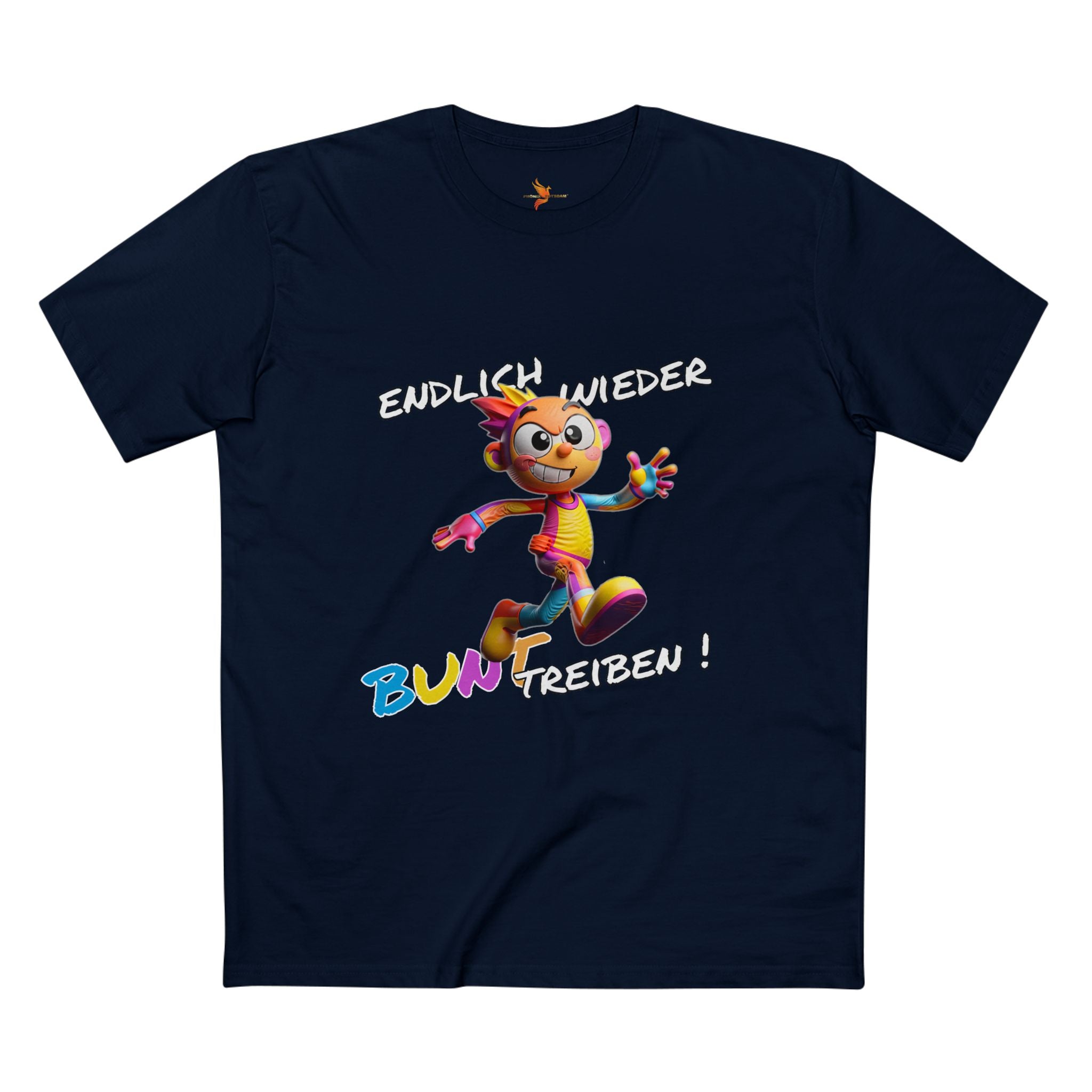 T-Shirt „Endlich wieder BUNT treiben!“ | Humor | Phönix-Potsdam®