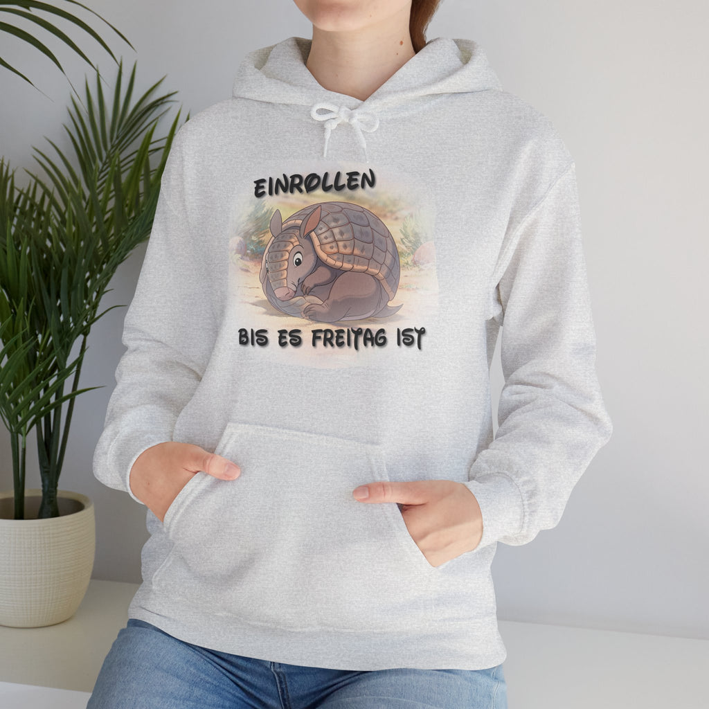 Gürteltier „Einrollen bis es Freitag ist“ Hoodie | Phönix-Potsdam®