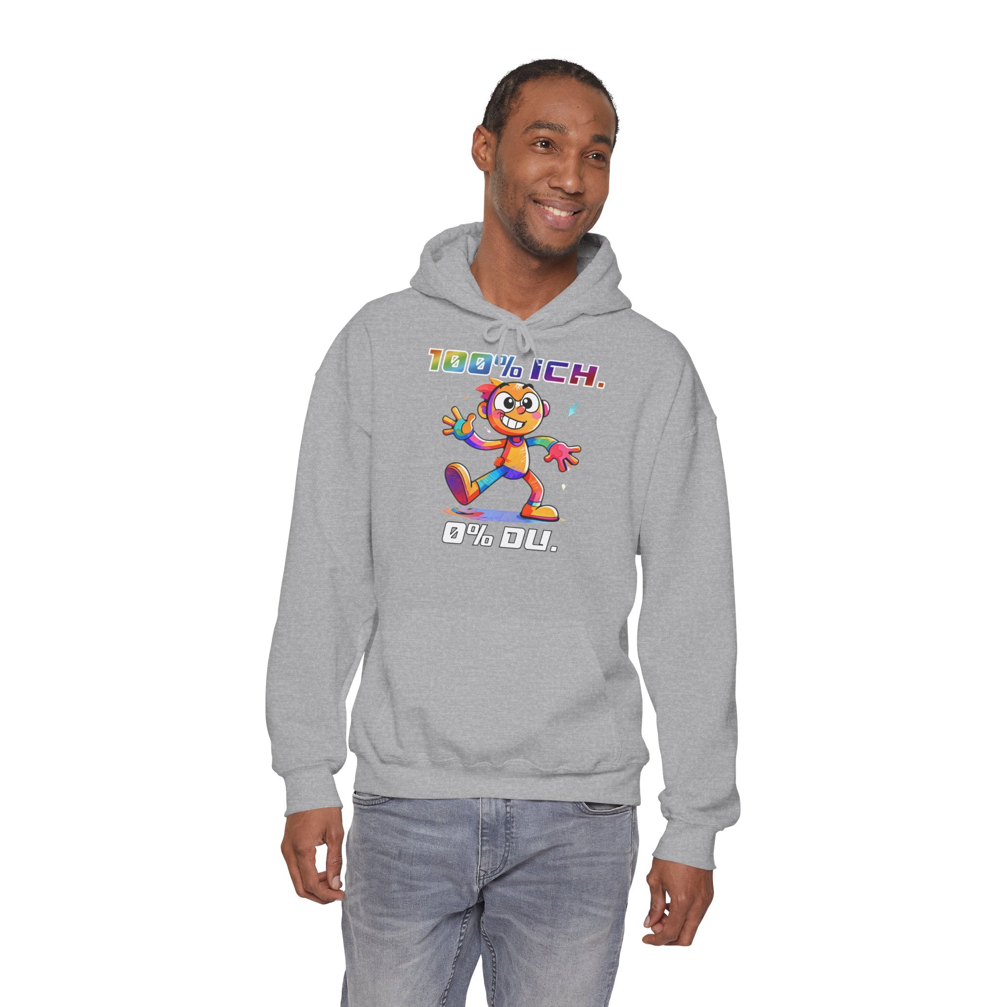 Hoodie „100 % ICH – 0 % DU“ | Humor | Phönix-Potsdam®