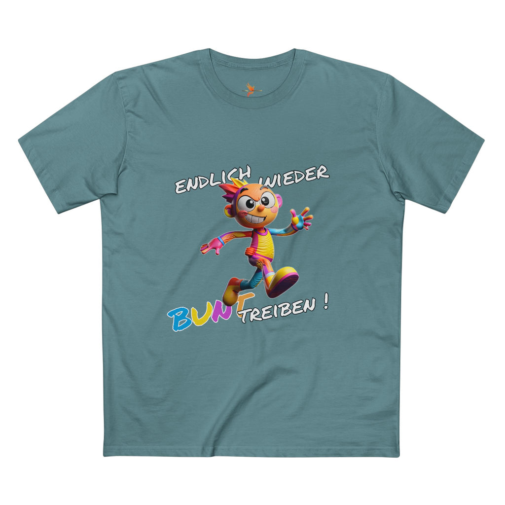 T-Shirt „Endlich wieder BUNT treiben!“ | Humor | Phönix-Potsdam®