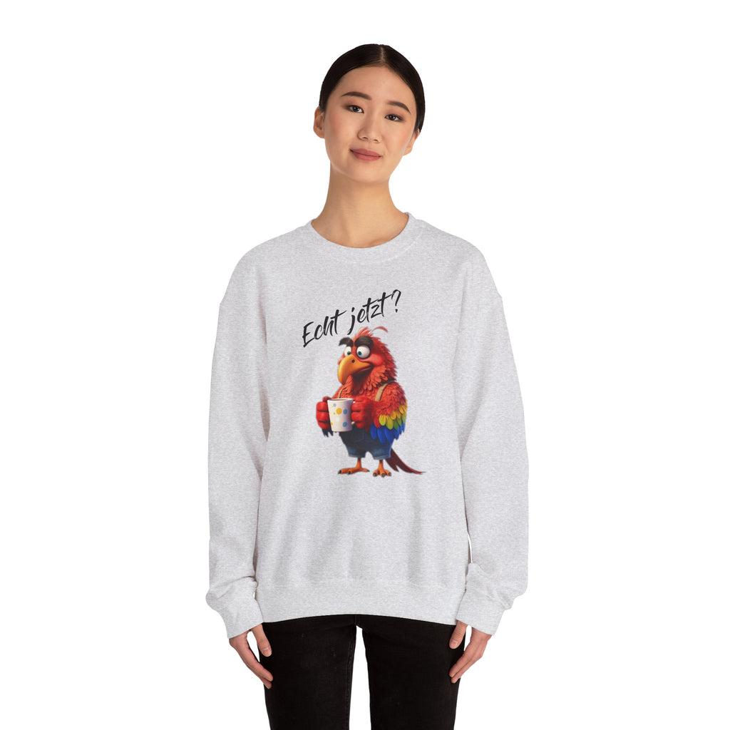 Papagei „Echt jetzt?“ Sweatshirt | Humor | Phönix-Potsdam®