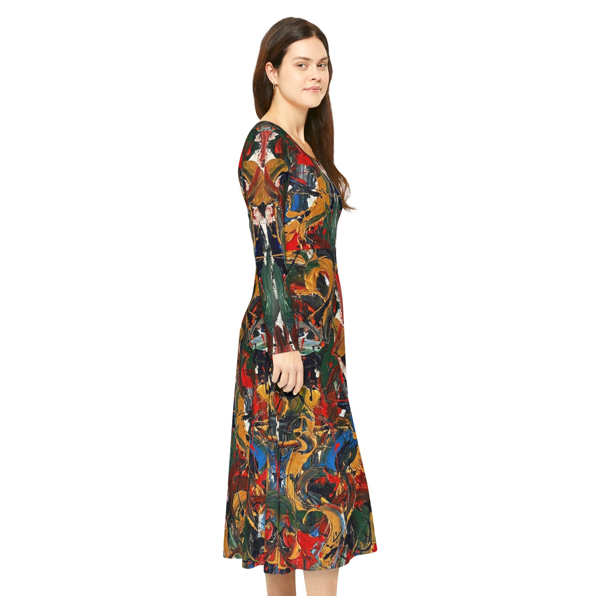 Vintage Swingkleid | Bemustert | Allover-Print | Phönix-Potsdam®
