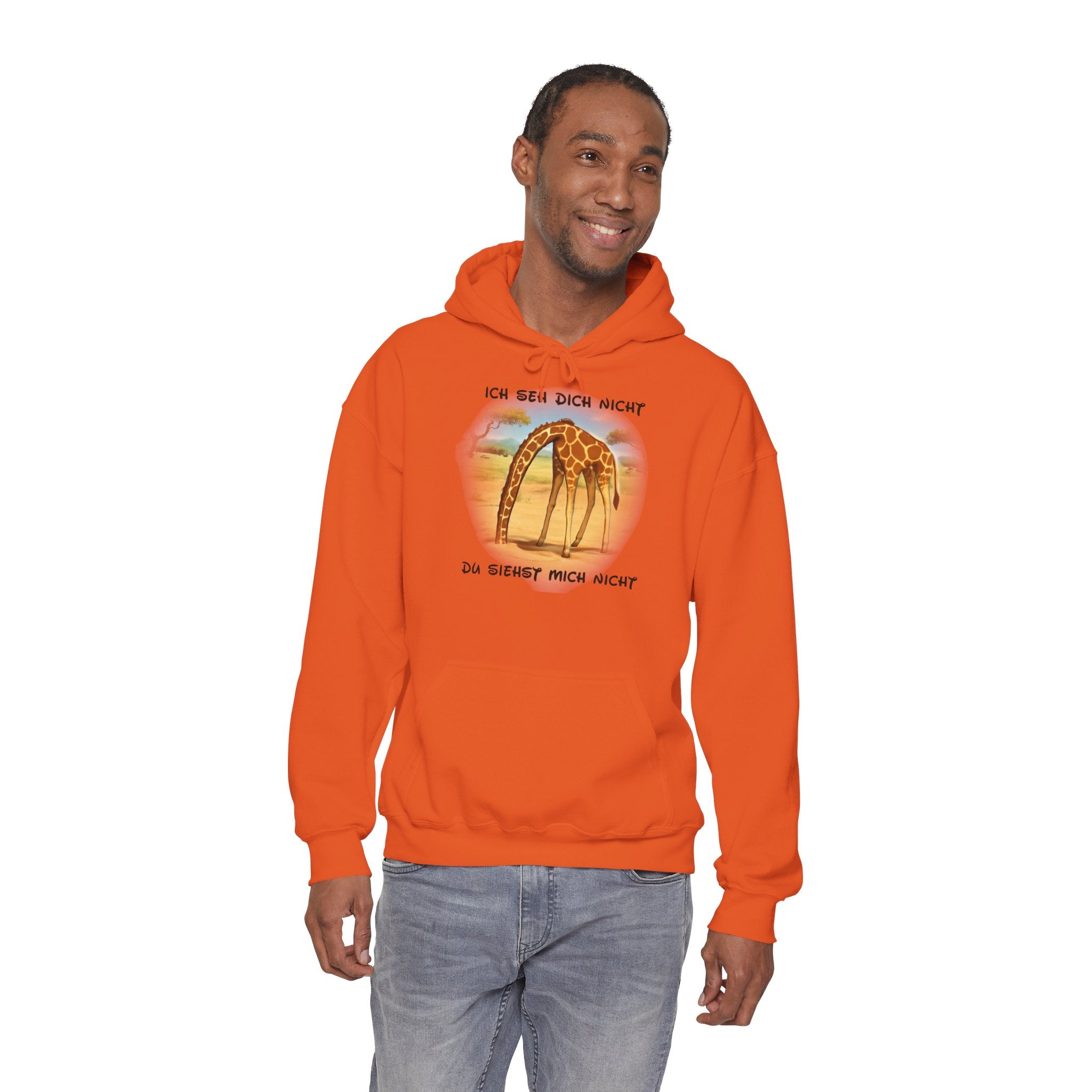 Giraffe Hoodie „Ich seh dich nicht“ | All-Over-Print | Phönix-Potsdam®