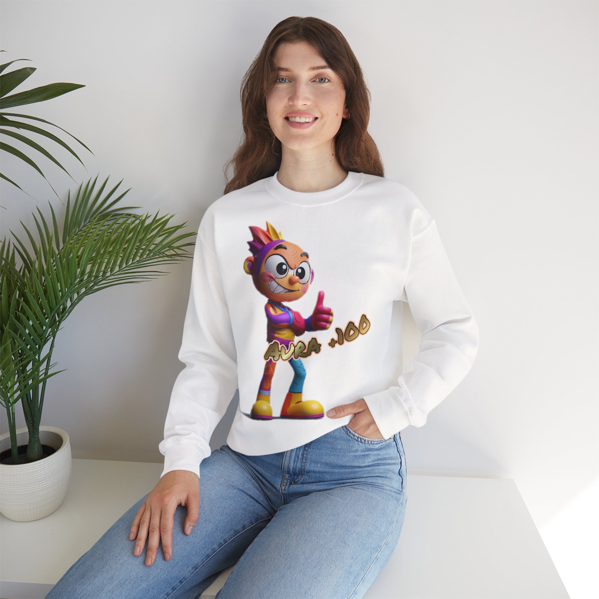 Sweatshirt „Aura +100“ | Humor | Phönix-Potsdam®