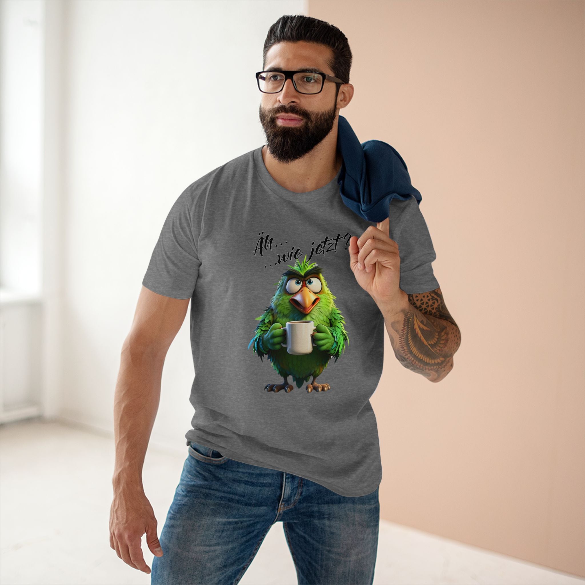 Papagei „Äh...wie jetzt?“ T-Shirt | Humor | Phönix-Potsdam®