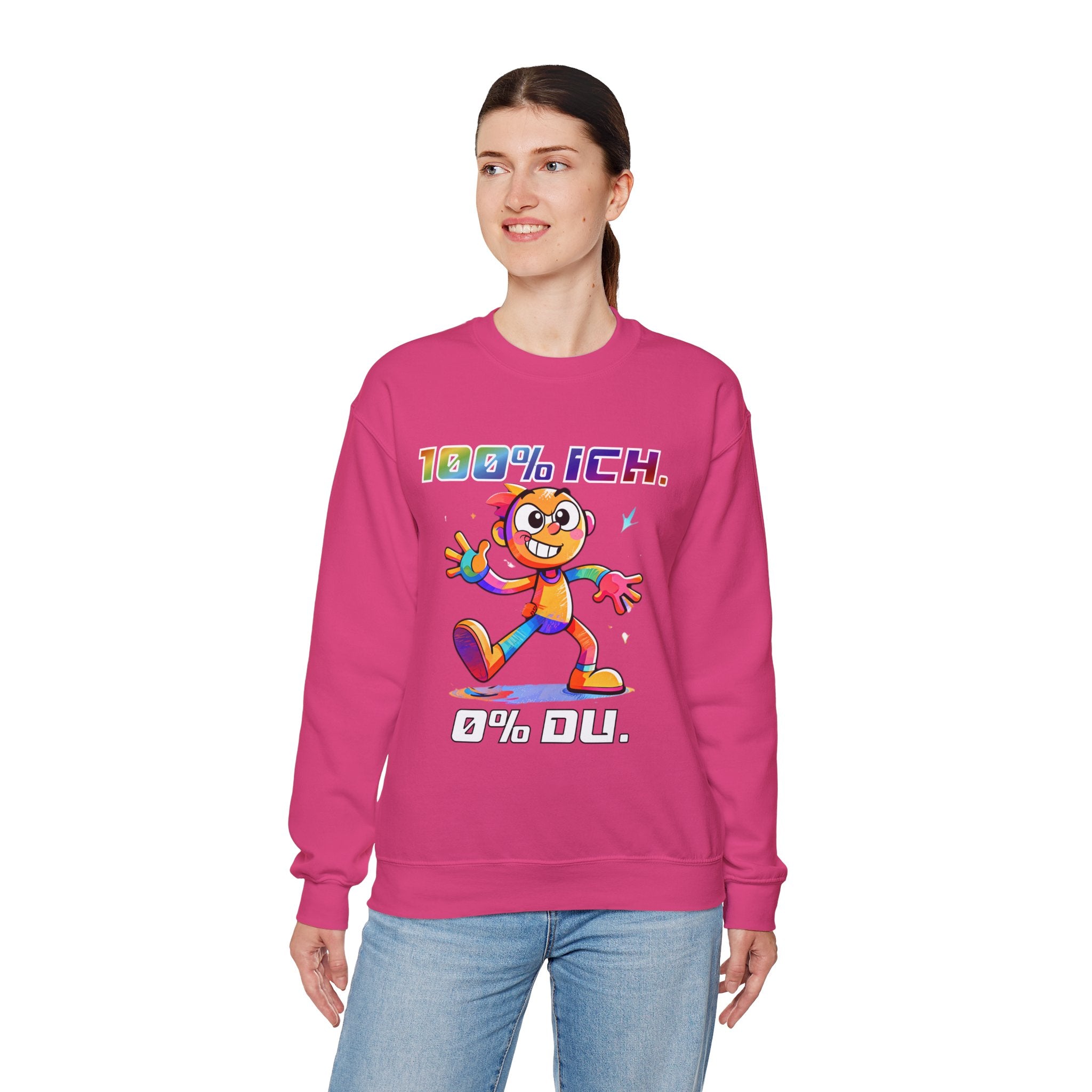 Sweatshirt „100 % ICH – 0 % DU“ | Humor | Phönix-Potsdam®