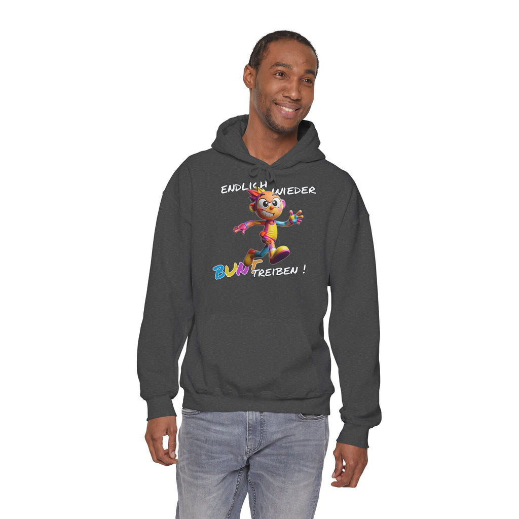 Hoodie „Endlich wieder BUNT treiben!“ | Humor | Phönix-Potsdam®